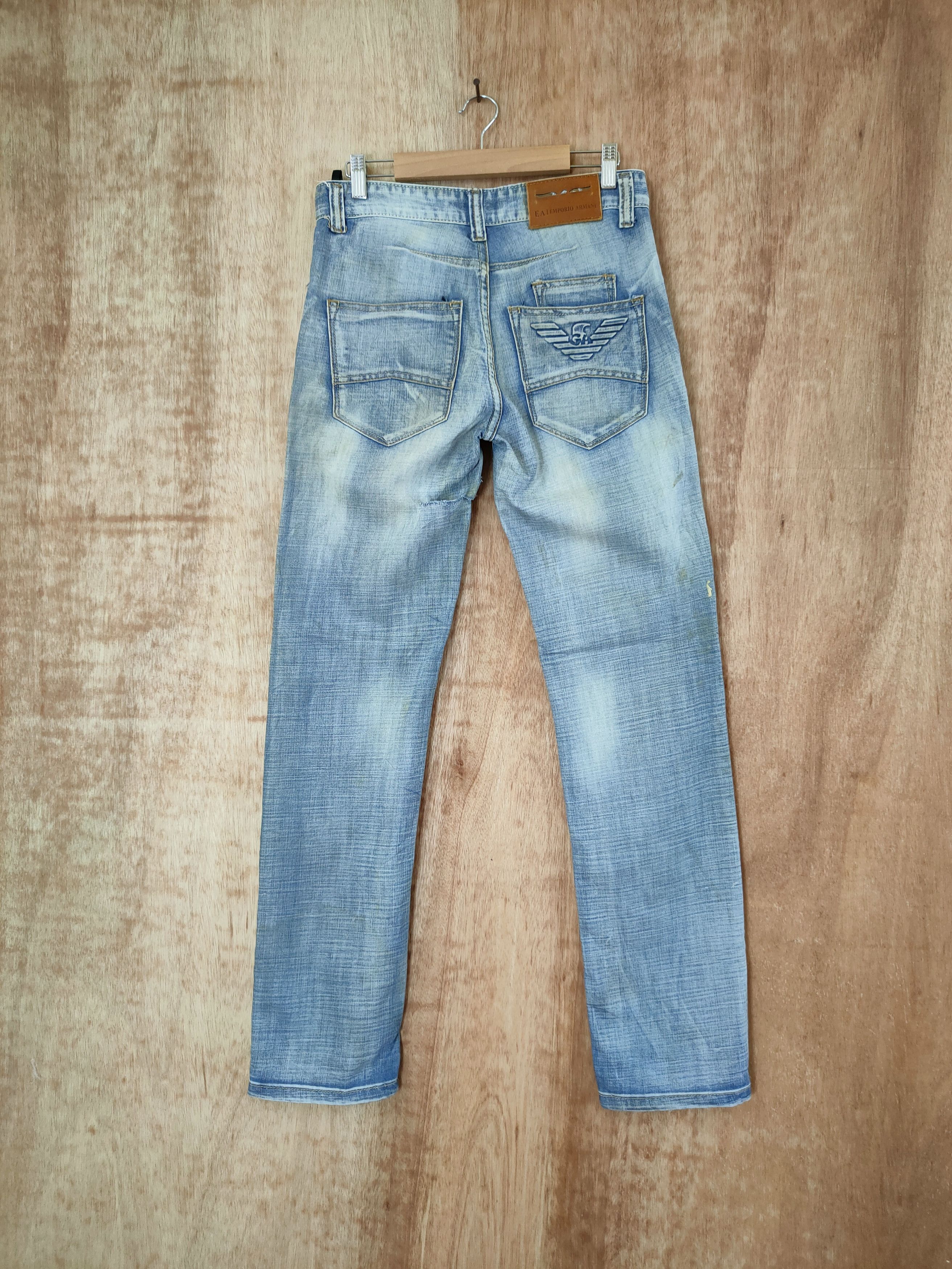 Emporio Armani Emporio Armani distressed denim streetwear pants #46-644 Size US 28 / EU 44 - 8 Thumbnail