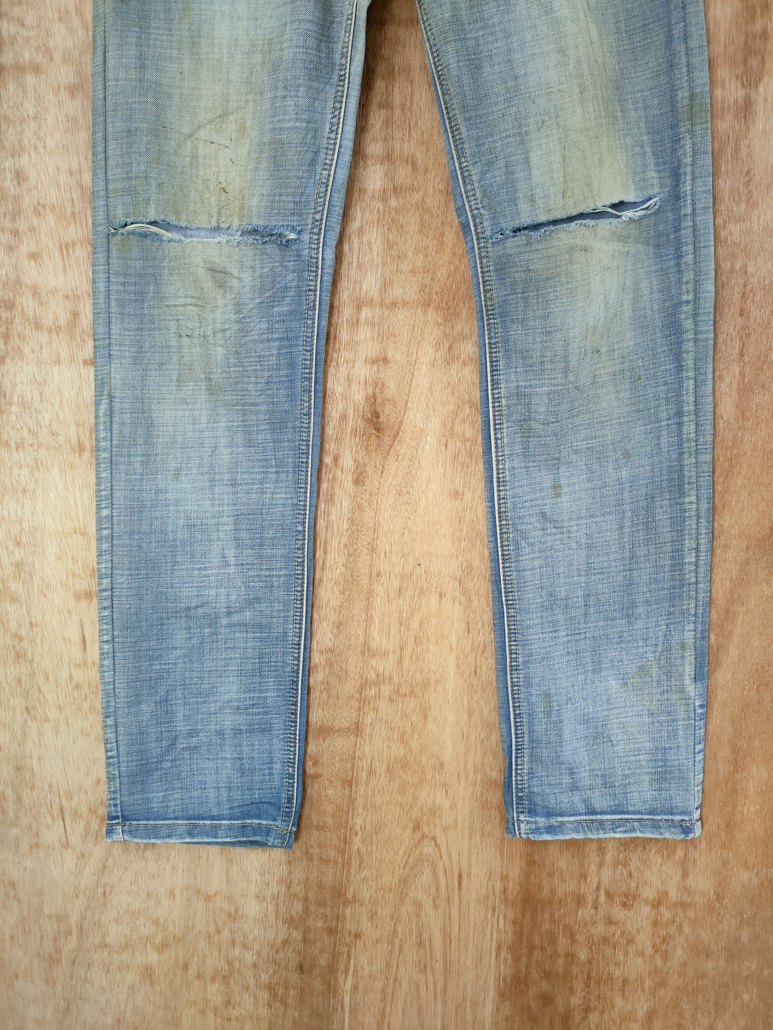 Emporio Armani Emporio Armani distressed denim streetwear pants #46-644 Size US 28 / EU 44 - 2 Thumbnail