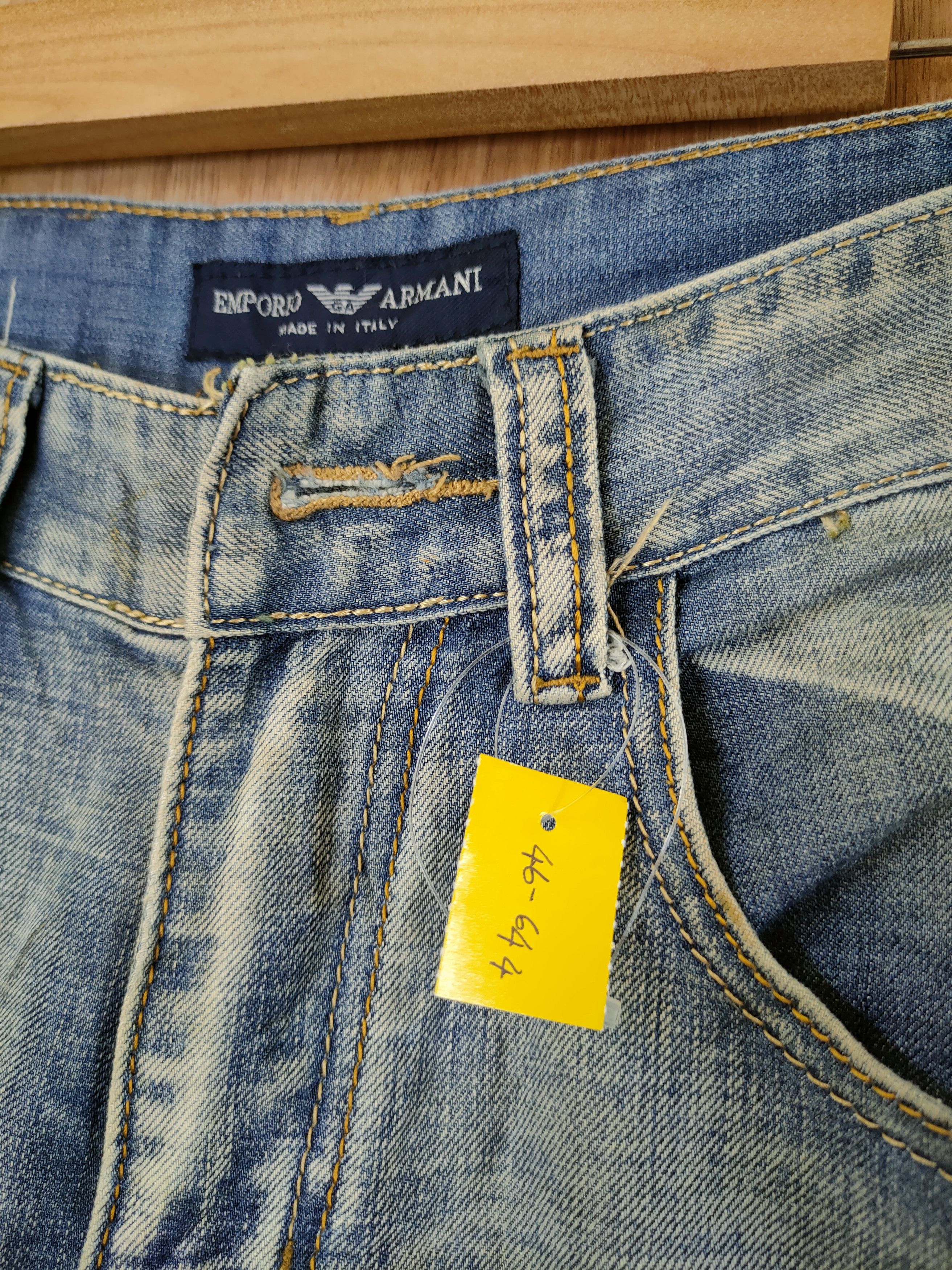 Emporio Armani Emporio Armani distressed denim streetwear pants #46-644 Size US 28 / EU 44 - 4 Thumbnail