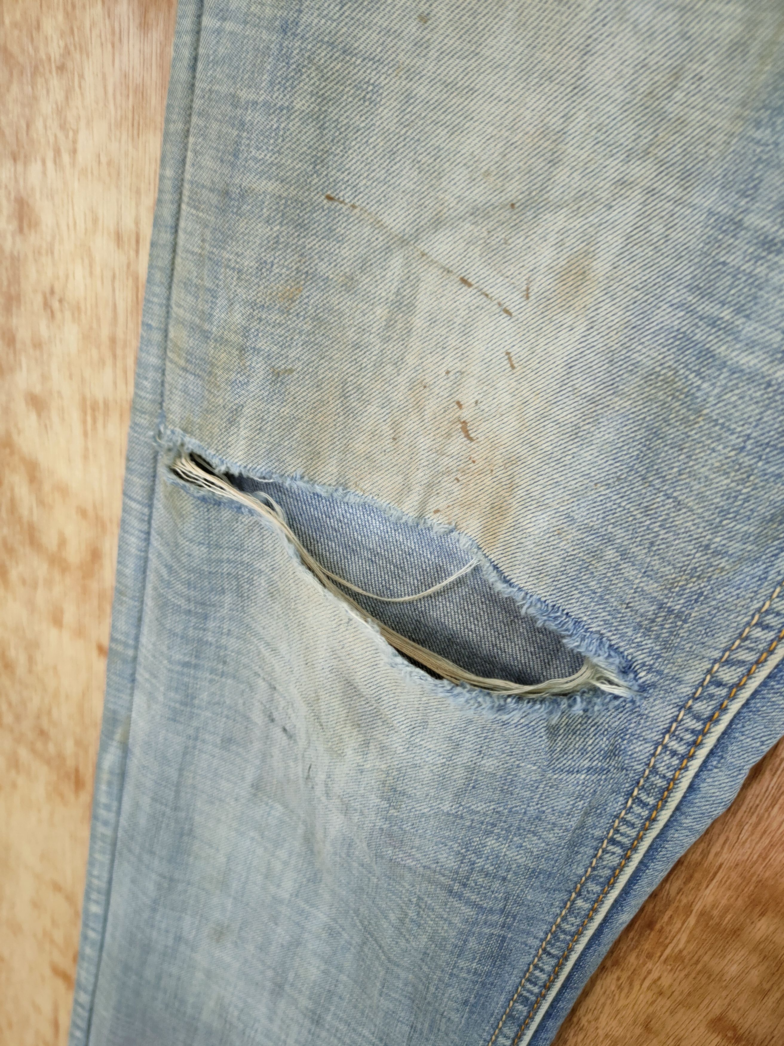 Emporio Armani Emporio Armani distressed denim streetwear pants #46-644 Size US 28 / EU 44 - 6 Thumbnail
