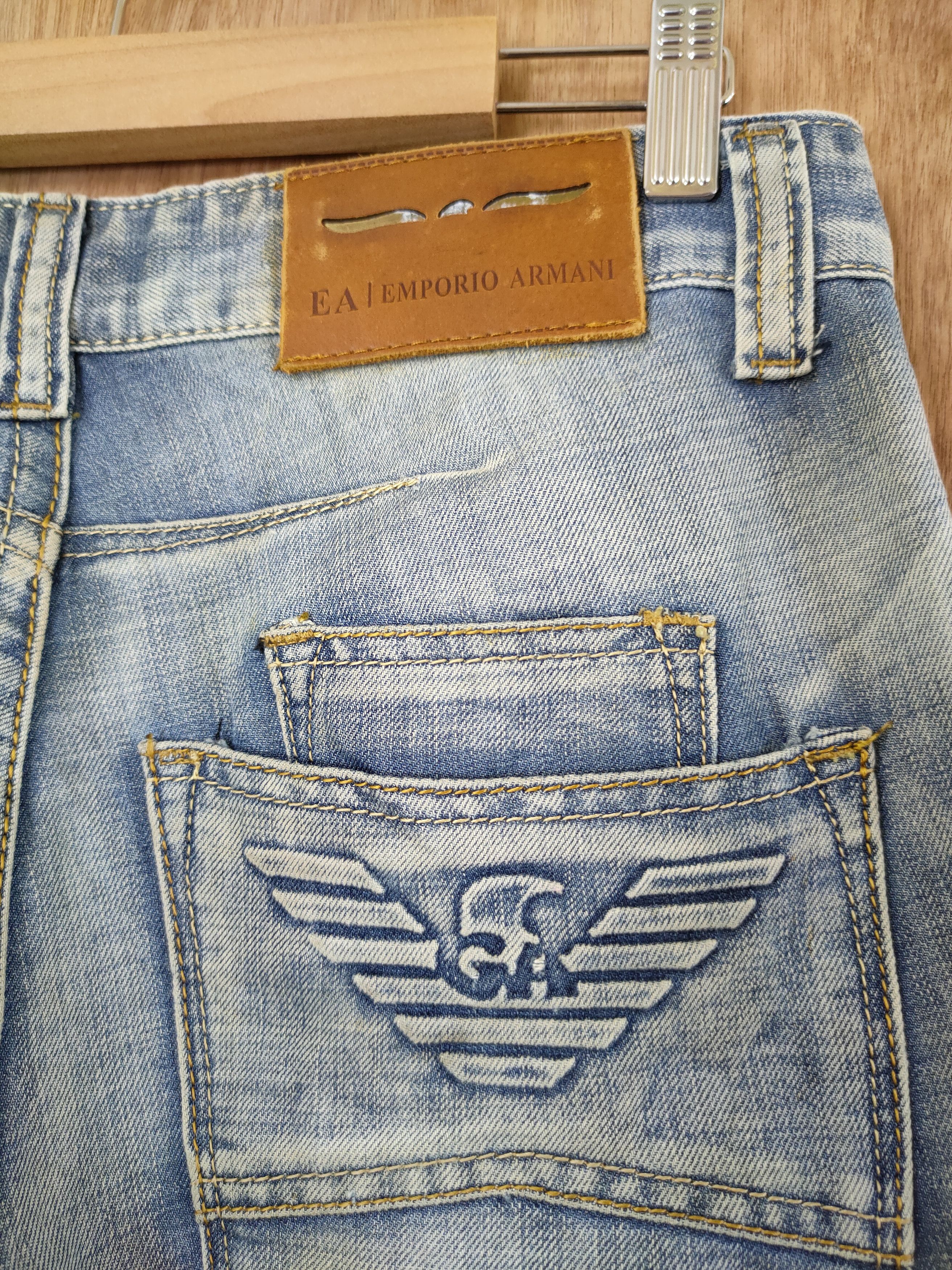 Emporio Armani Emporio Armani distressed denim streetwear pants #46-644 Size US 28 / EU 44 - 11 Thumbnail