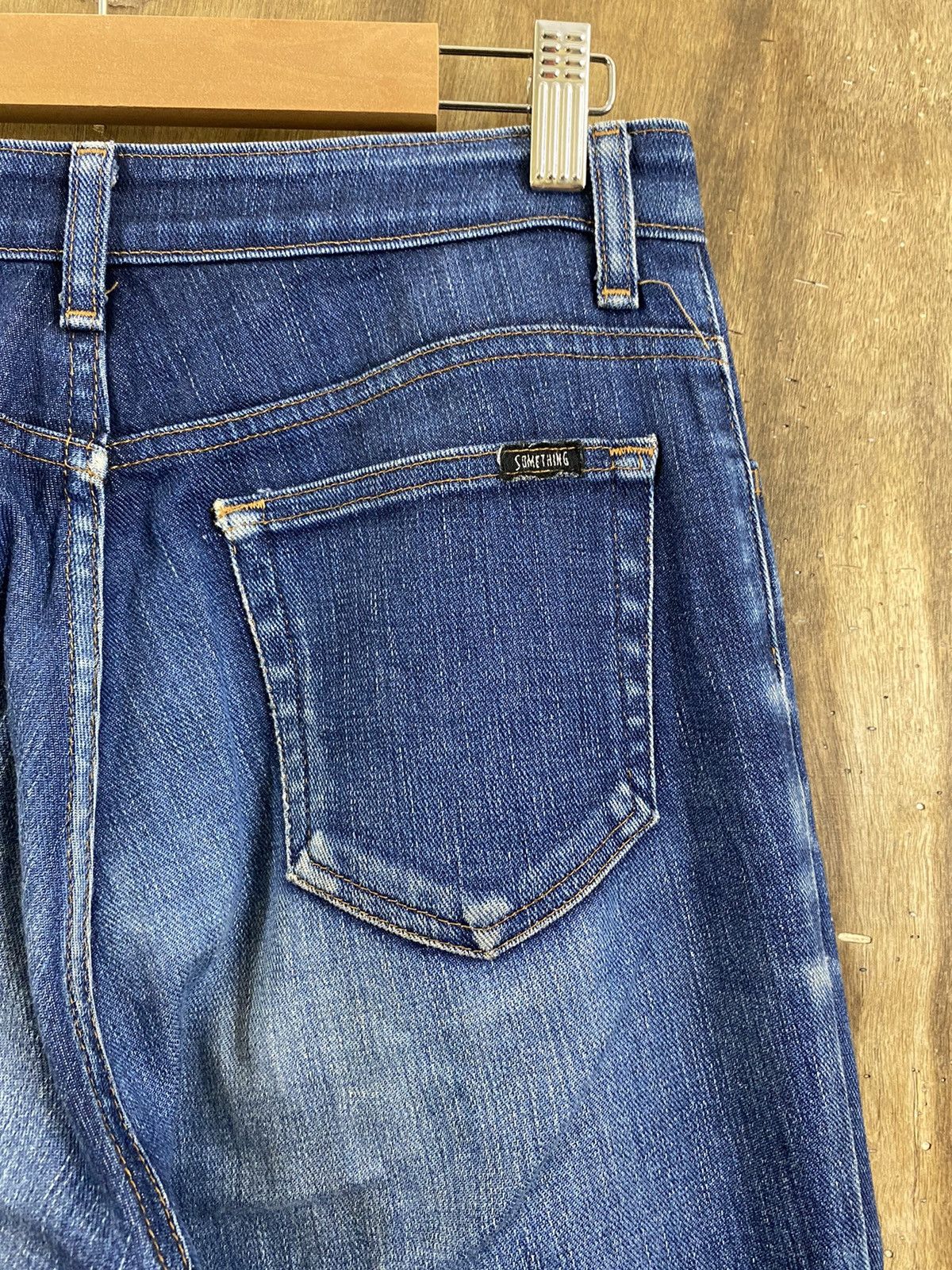 Edwin Something by Edwin Blue Distressed Denim Pants #B549 Size US 26 / EU 42 - 10 Thumbnail