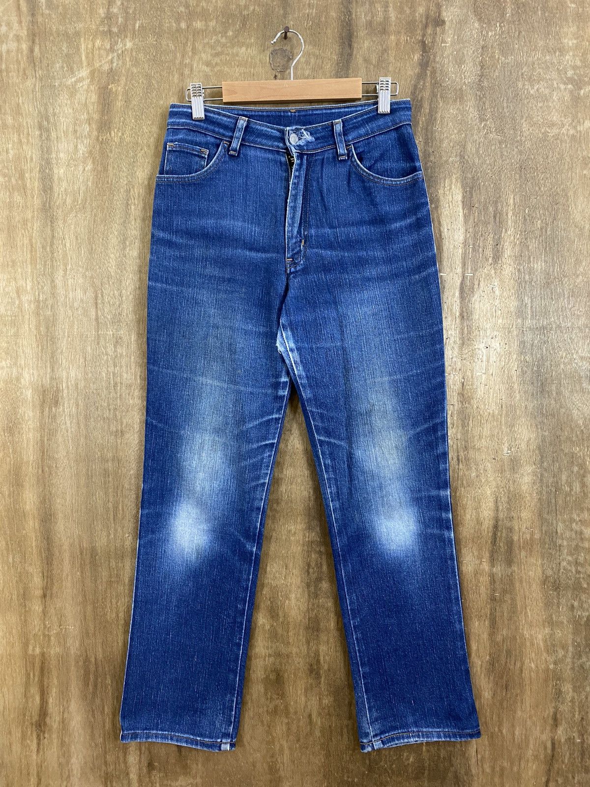 Edwin Something by Edwin Blue Distressed Denim Pants #B549 Size US 26 / EU 42 - 1 Thumbnail