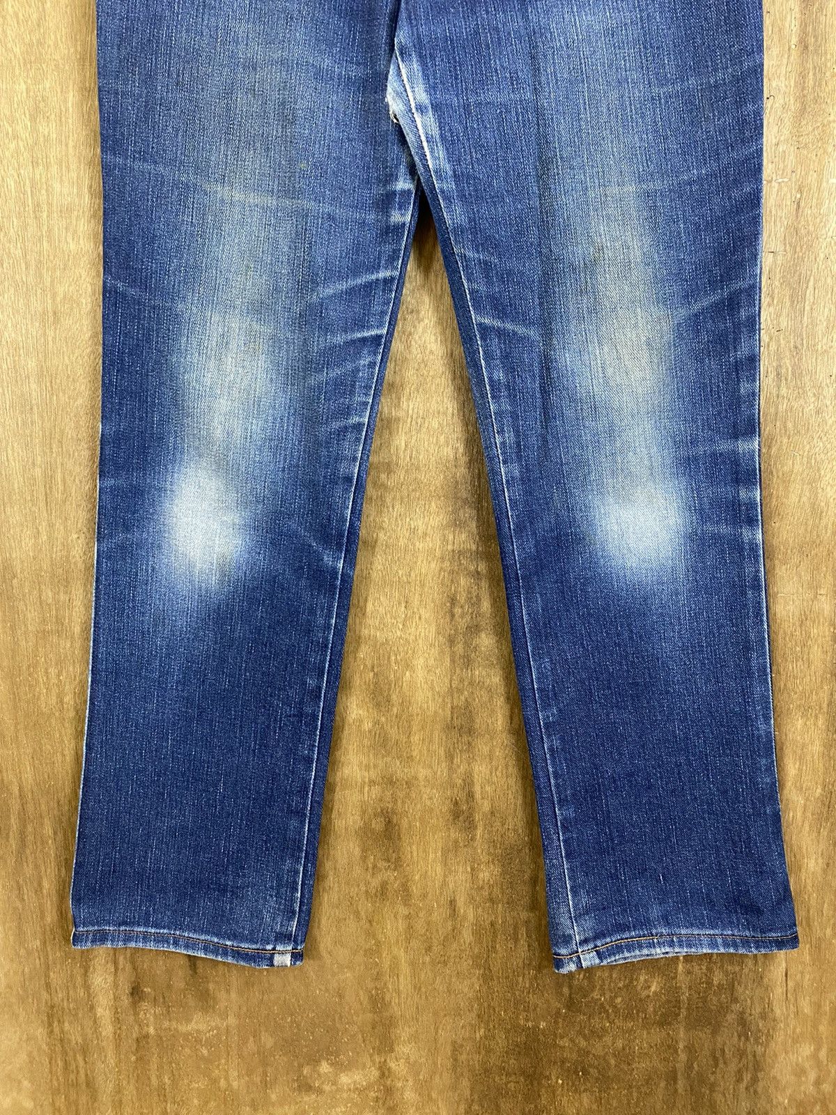 Edwin Something by Edwin Blue Distressed Denim Pants #B549 Size US 26 / EU 42 - 3 Thumbnail