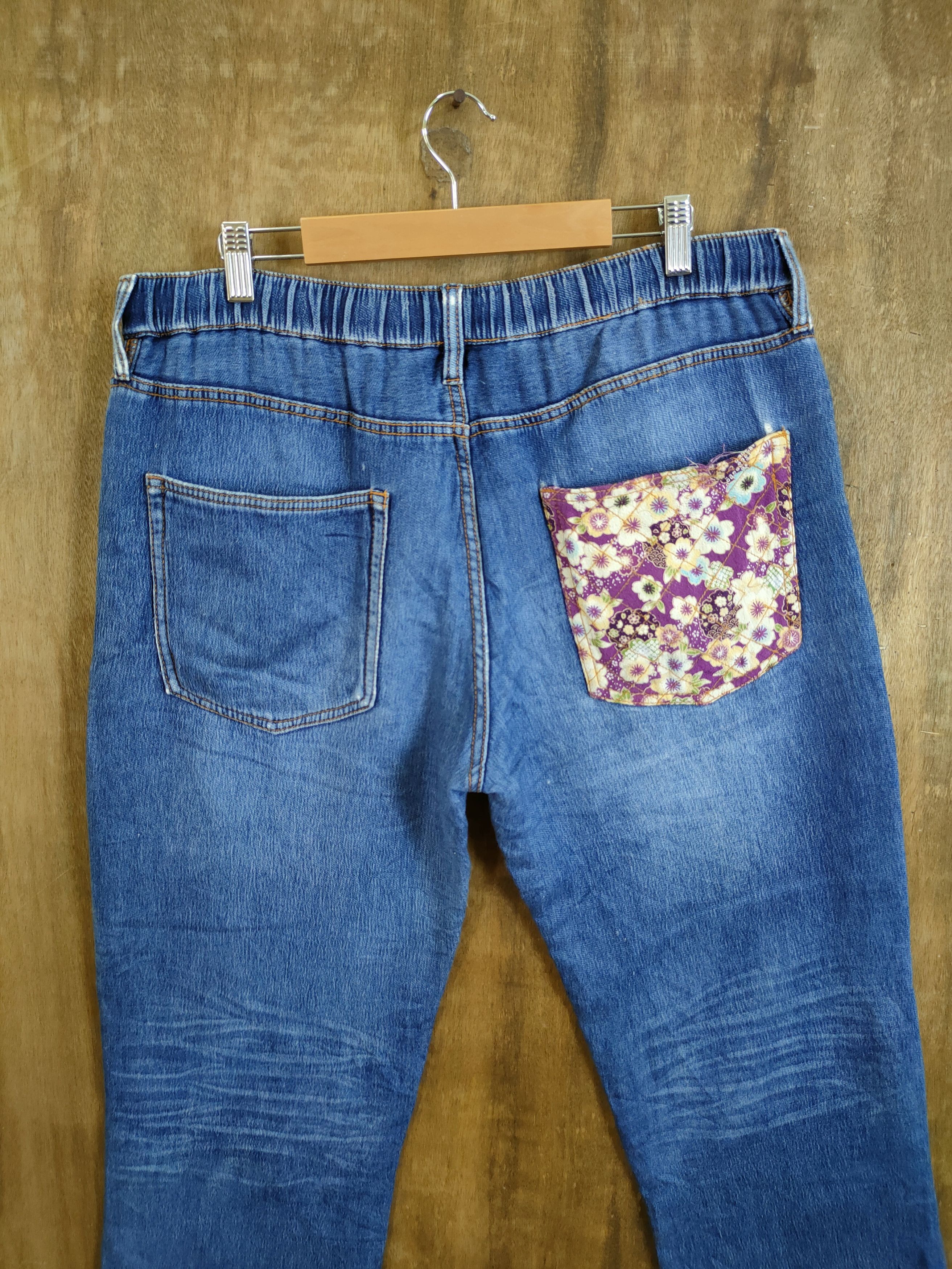 Japanese Brand Japan patchwork vintage denim pants #46-750 Size US 34 / EU 50 - 9 Thumbnail
