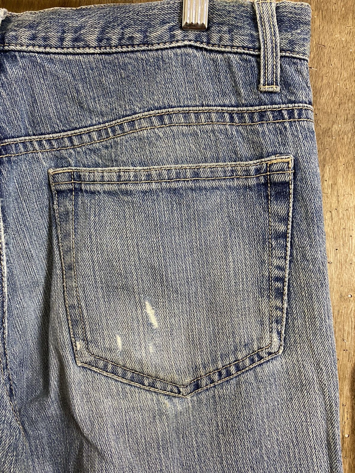 Japanese Brand DLS Japanese Brand Blue Distressed Denim #BB548 Size US 32 / EU 48 - 11 Thumbnail