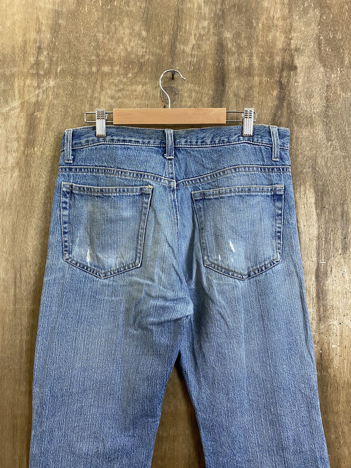 Japanese Brand DLS Japanese Brand Blue Distressed Denim #BB548 Size US 32 / EU 48 - 8 Thumbnail