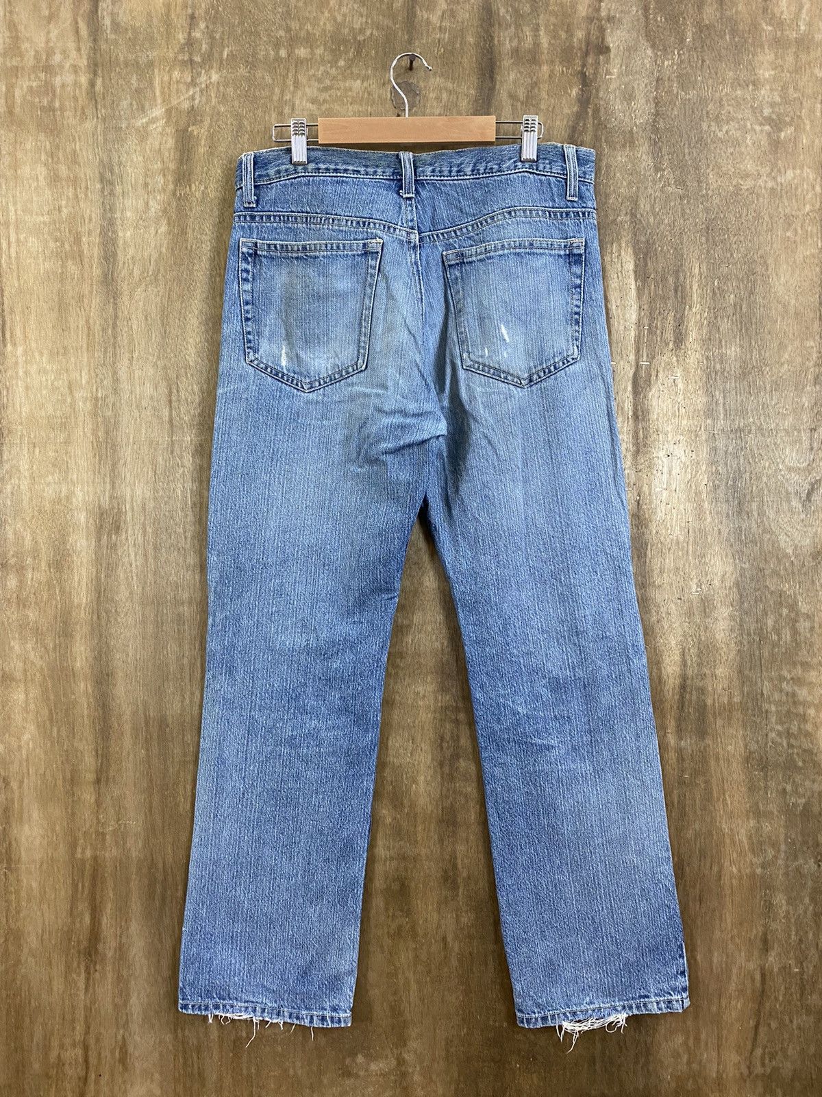Japanese Brand DLS Japanese Brand Blue Distressed Denim #BB548 Size US 32 / EU 48 - 7 Thumbnail