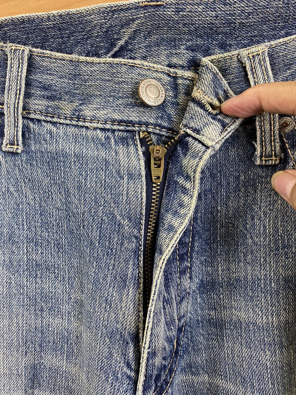 Japanese Brand DLS Japanese Brand Blue Distressed Denim #BB548 Size US 32 / EU 48 - 14 Thumbnail