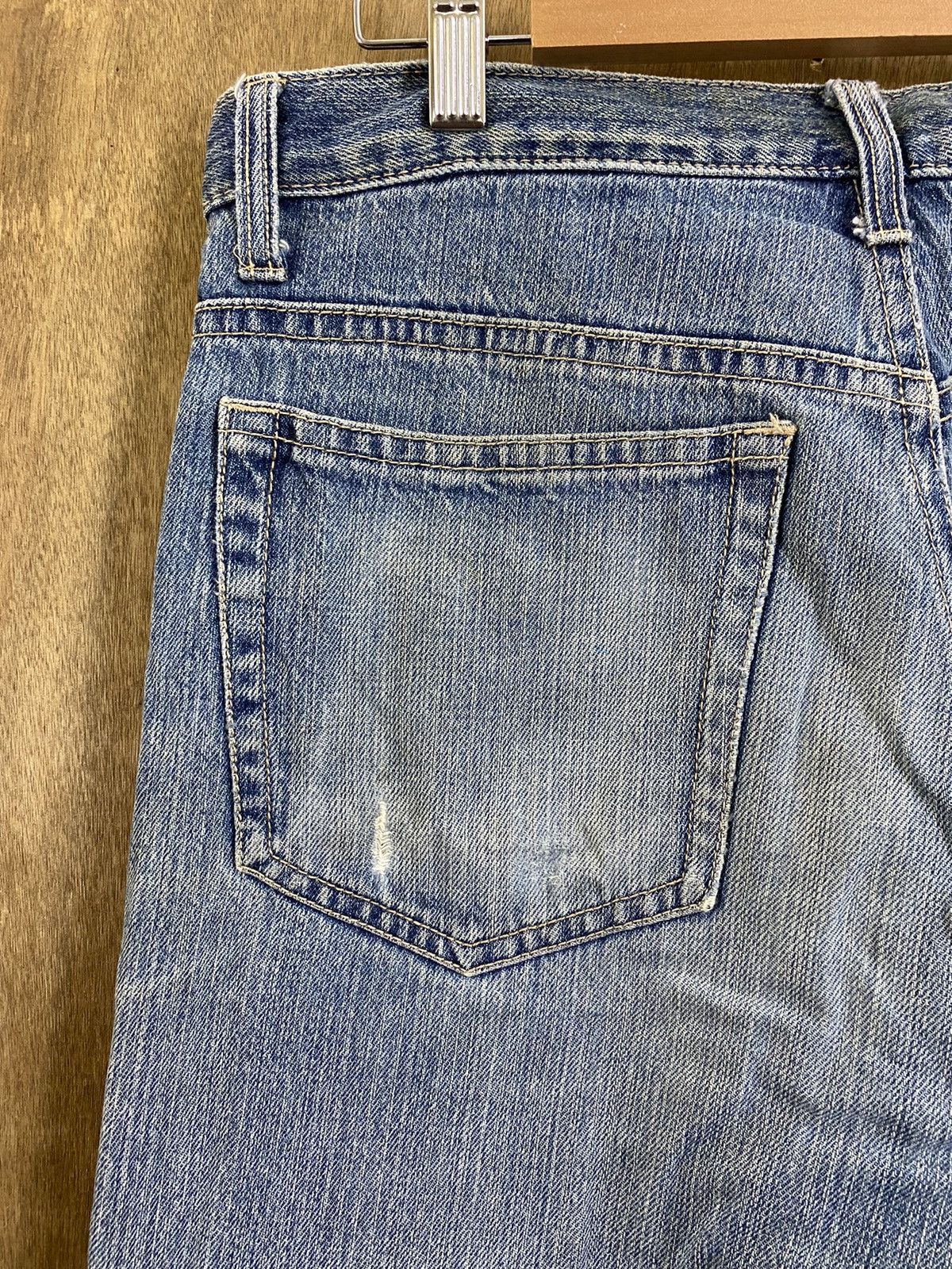 Japanese Brand DLS Japanese Brand Blue Distressed Denim #BB548 Size US 32 / EU 48 - 10 Thumbnail