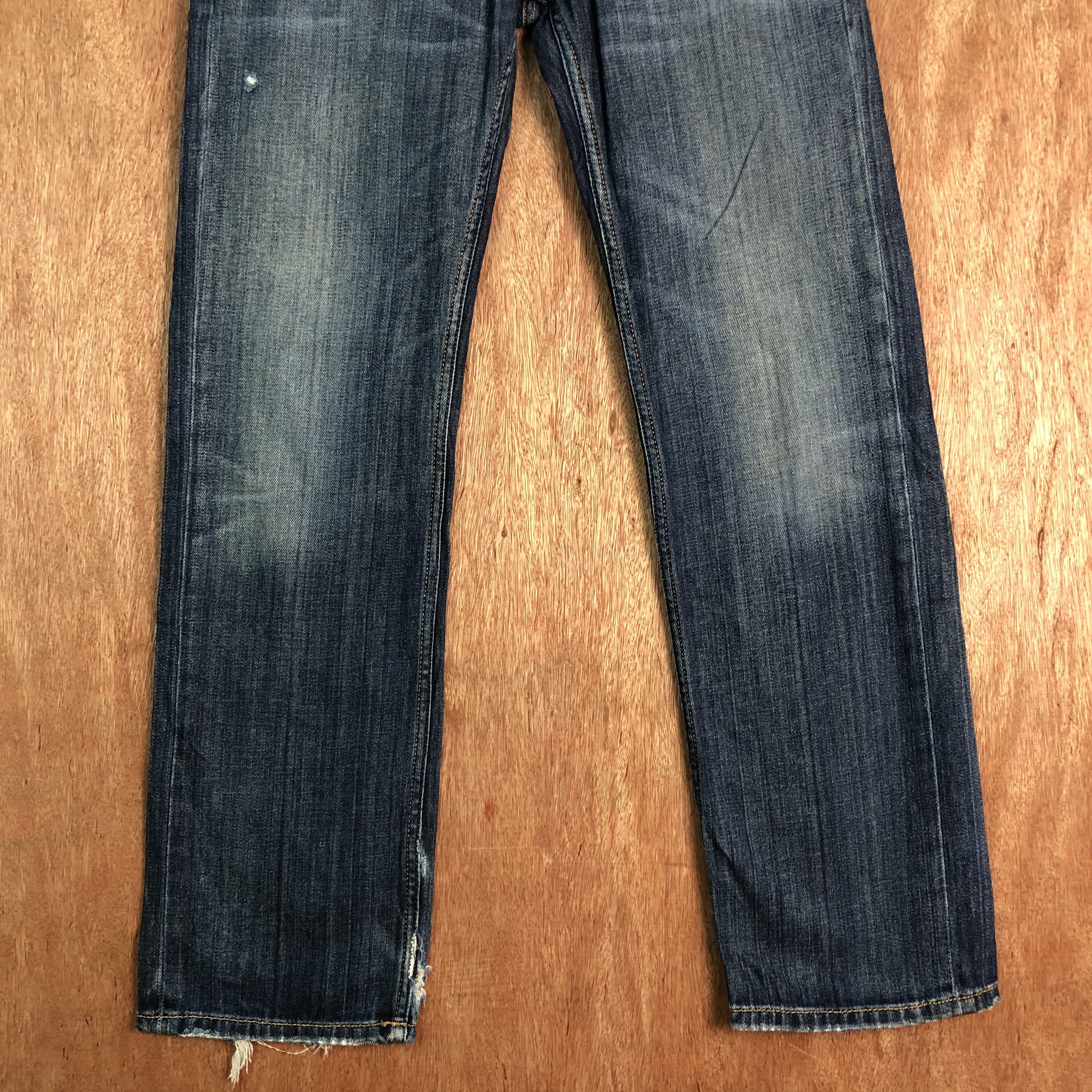 Diesel DLL Diesel Larkee Blue distressed Denim Pants #c082 Size US 30 / EU 46 - 3 Thumbnail