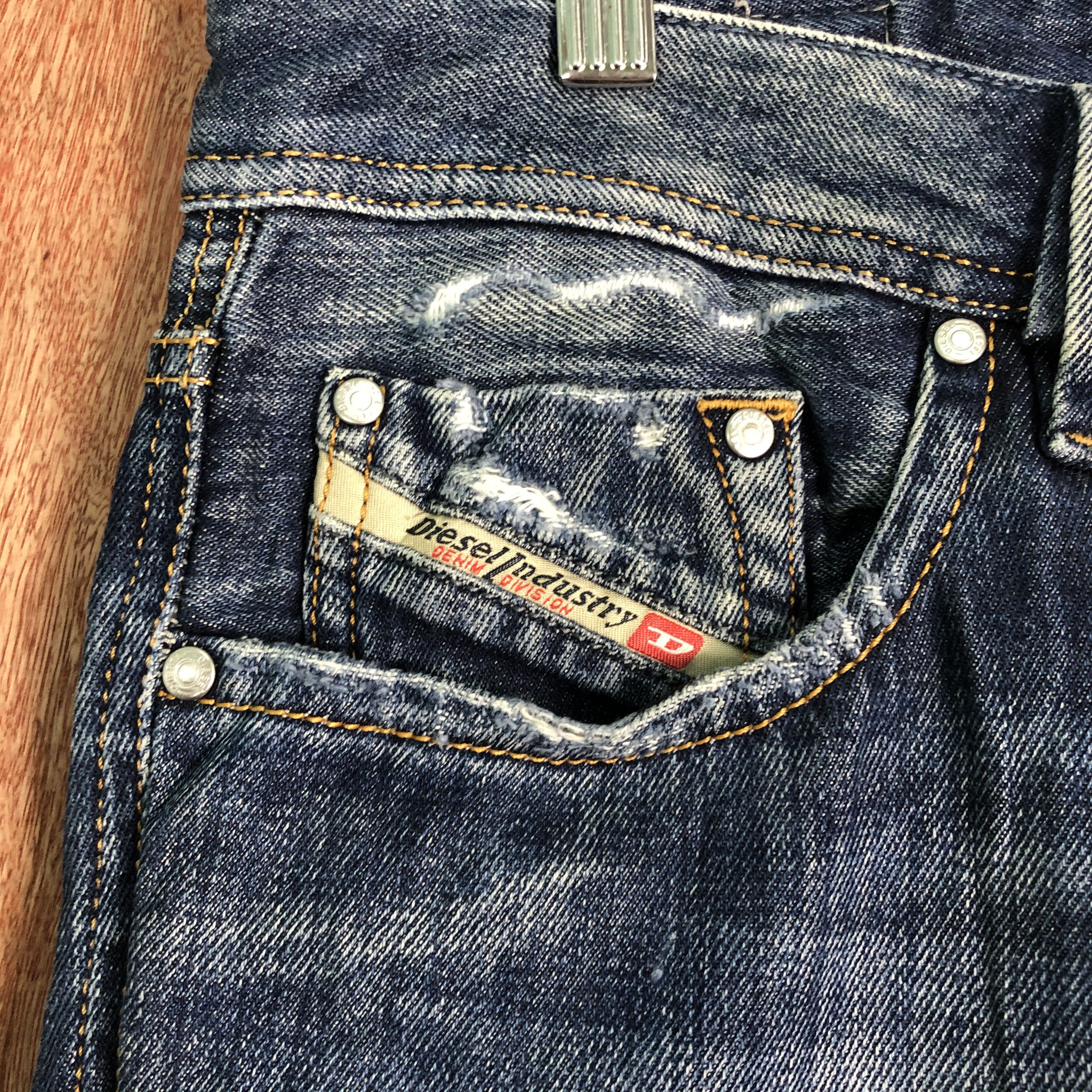 Diesel DLL Diesel Larkee Blue distressed Denim Pants #c082 Size US 30 / EU 46 - 5 Thumbnail