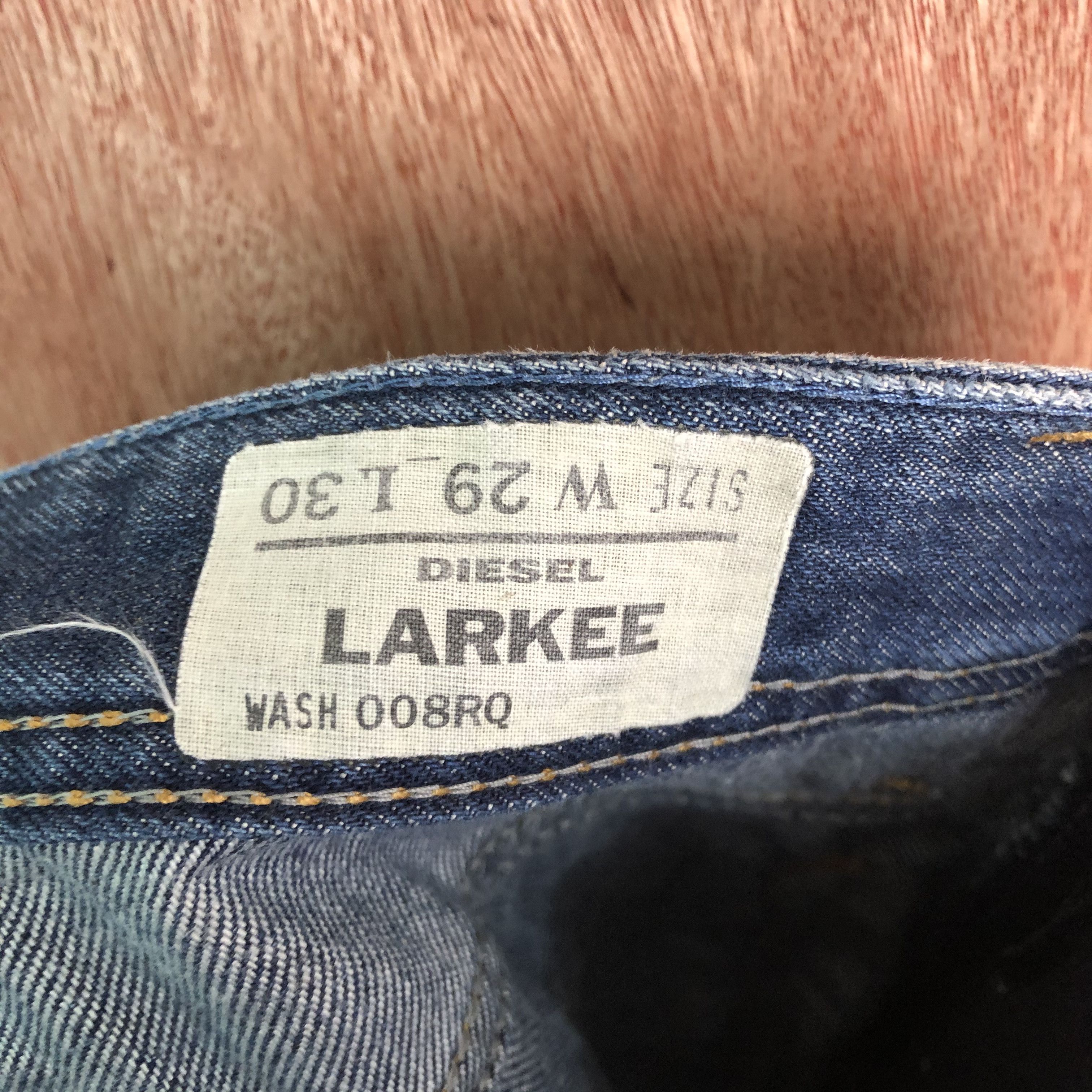 Diesel DLL Diesel Larkee Blue distressed Denim Pants #c082 Size US 30 / EU 46 - 14 Thumbnail