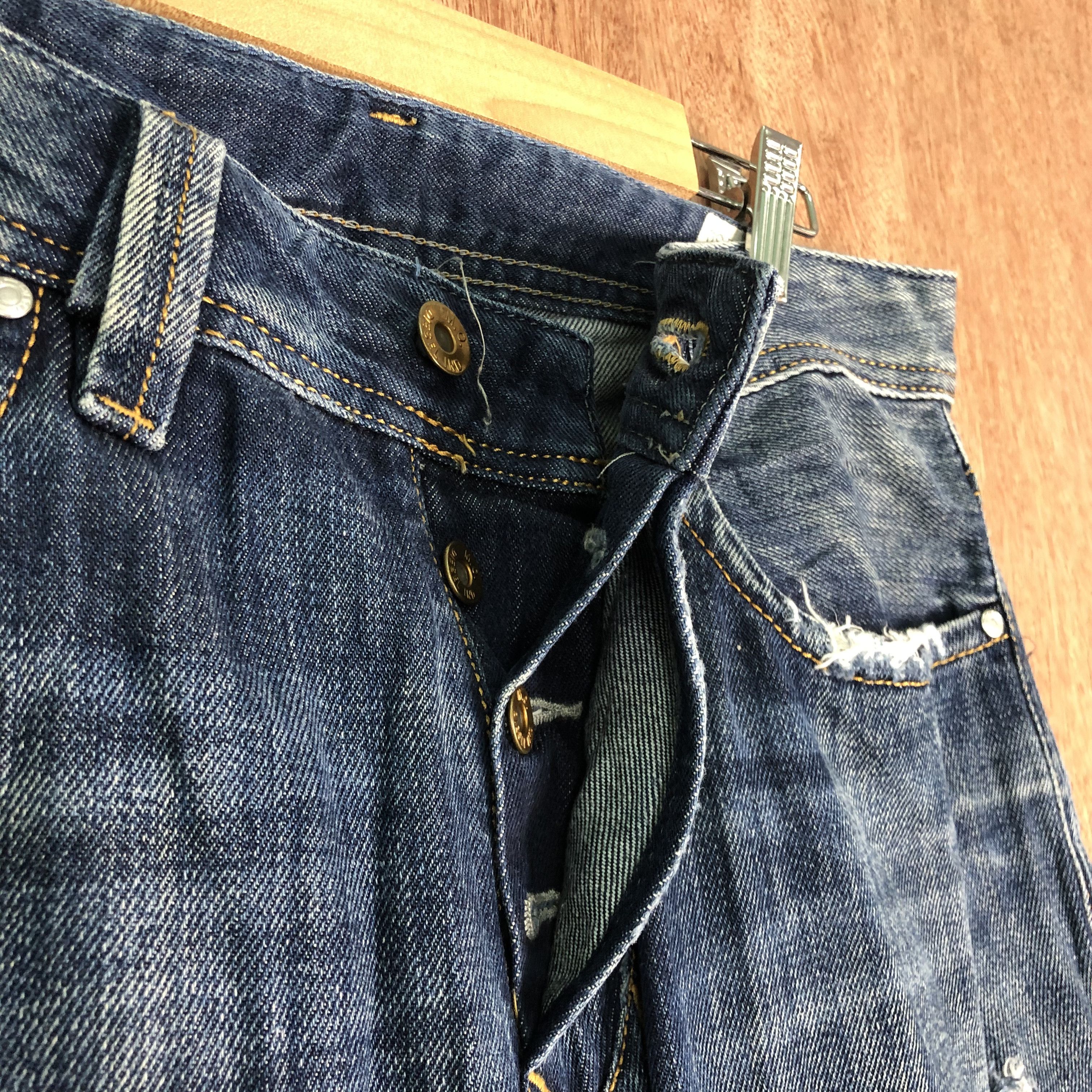 Diesel DLL Diesel Larkee Blue distressed Denim Pants #c082 Size US 30 / EU 46 - 7 Thumbnail