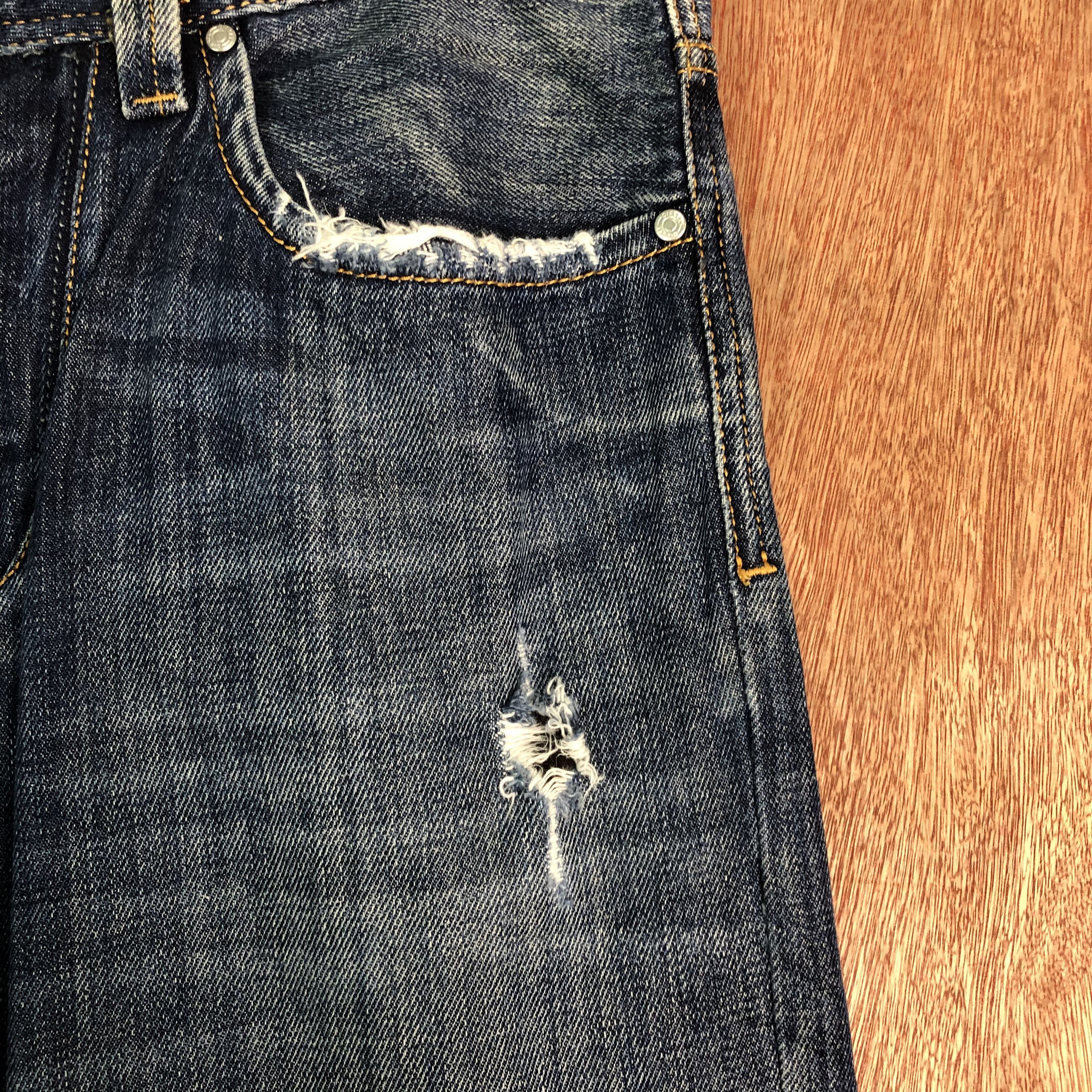 Diesel DLL Diesel Larkee Blue distressed Denim Pants #c082 Size US 30 / EU 46 - 4 Thumbnail