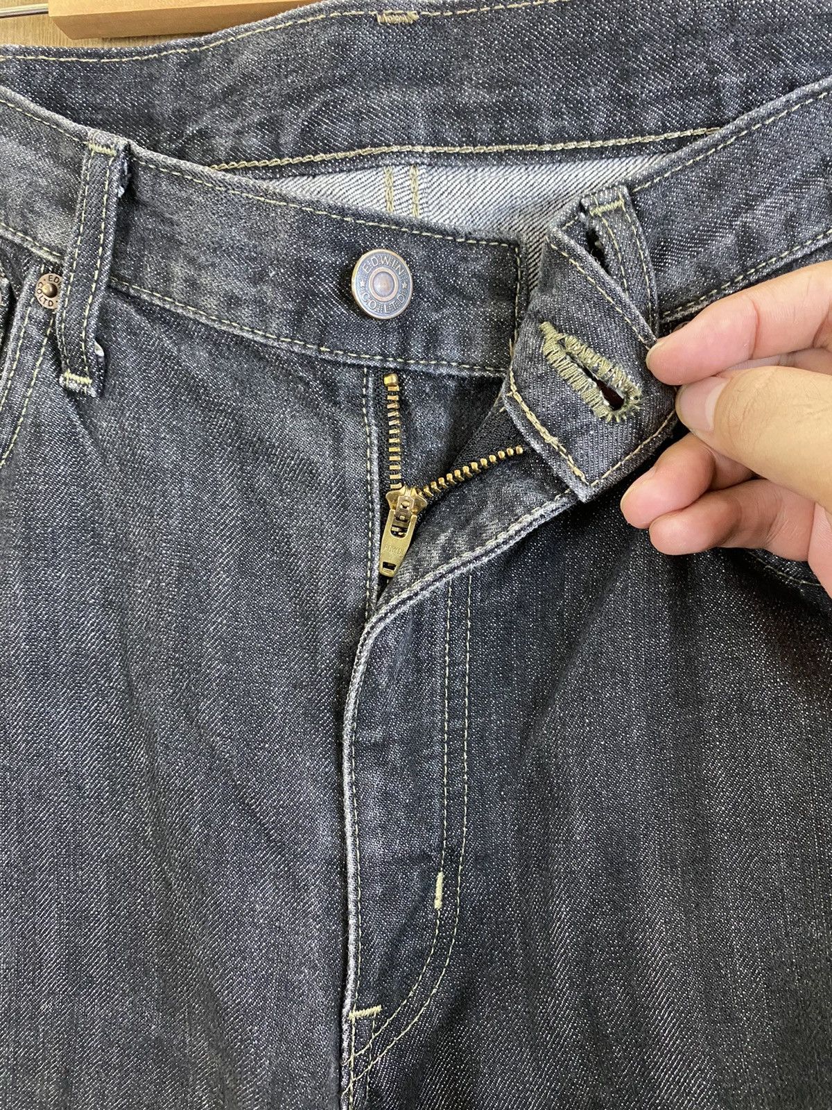 Edwin DLS Edwin Black vintage Denim Pants #BB555 Size US 35 - 17 Thumbnail