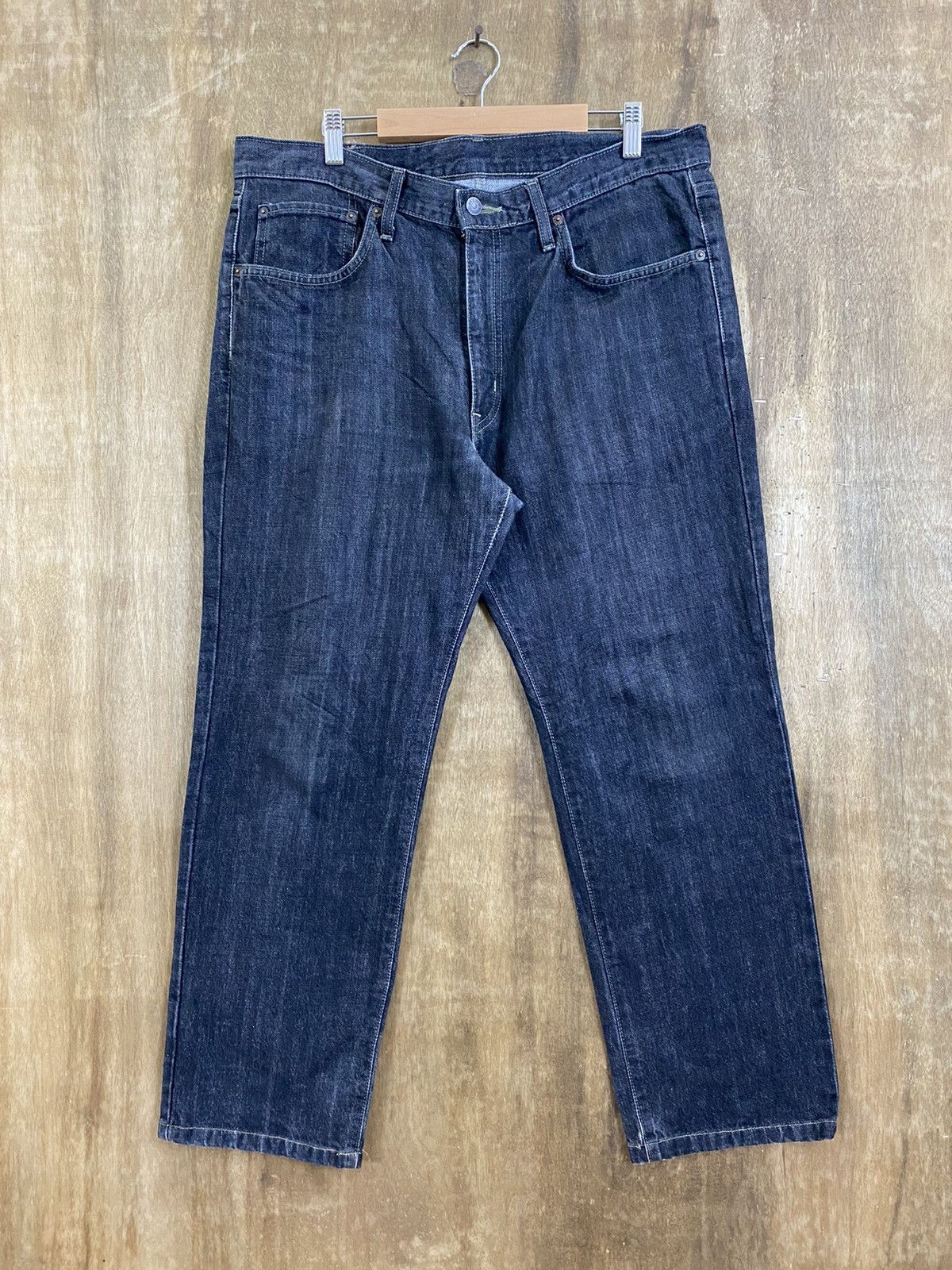 image of Edwin Dark Grey Denim Pants B555, Men's (Size 35)