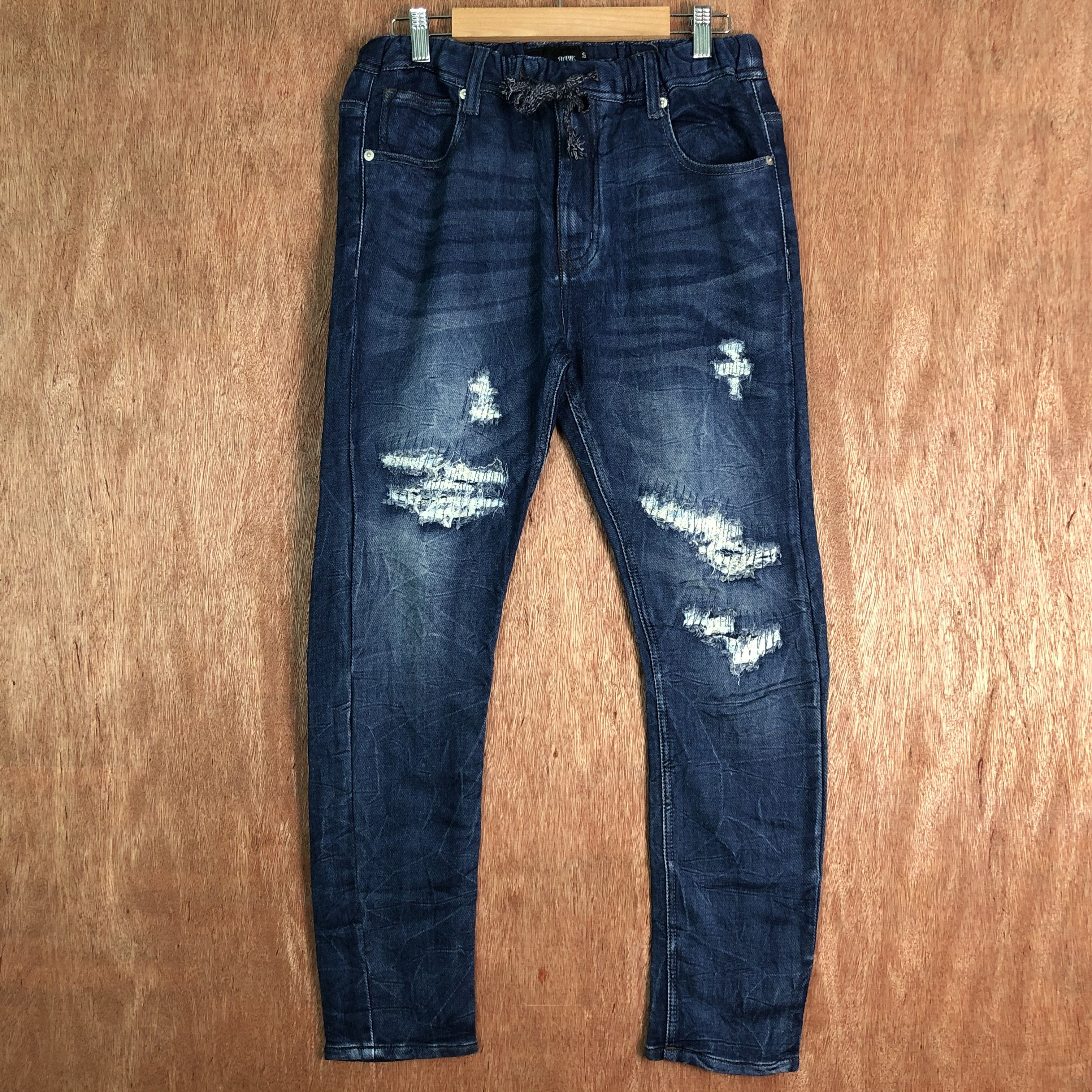Japanese Brand Rubik Distressed Denim jeans Pants #c091 Size US 28 / EU 44 - 1 Thumbnail