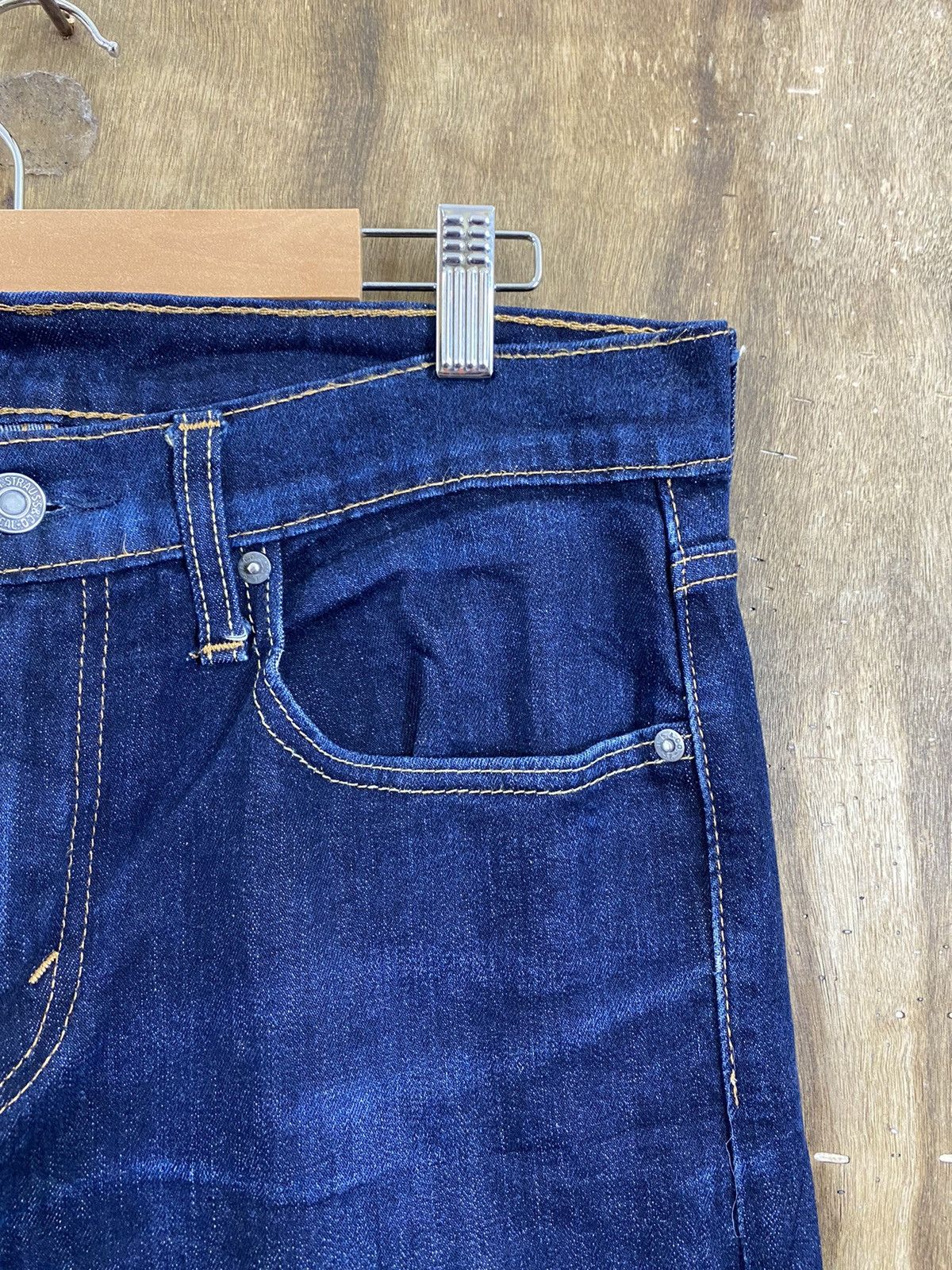 Levi's DLS 502 Levi’s Dark Blue Distressed Denim Pants #BB540 Size US 31 - 5 Thumbnail