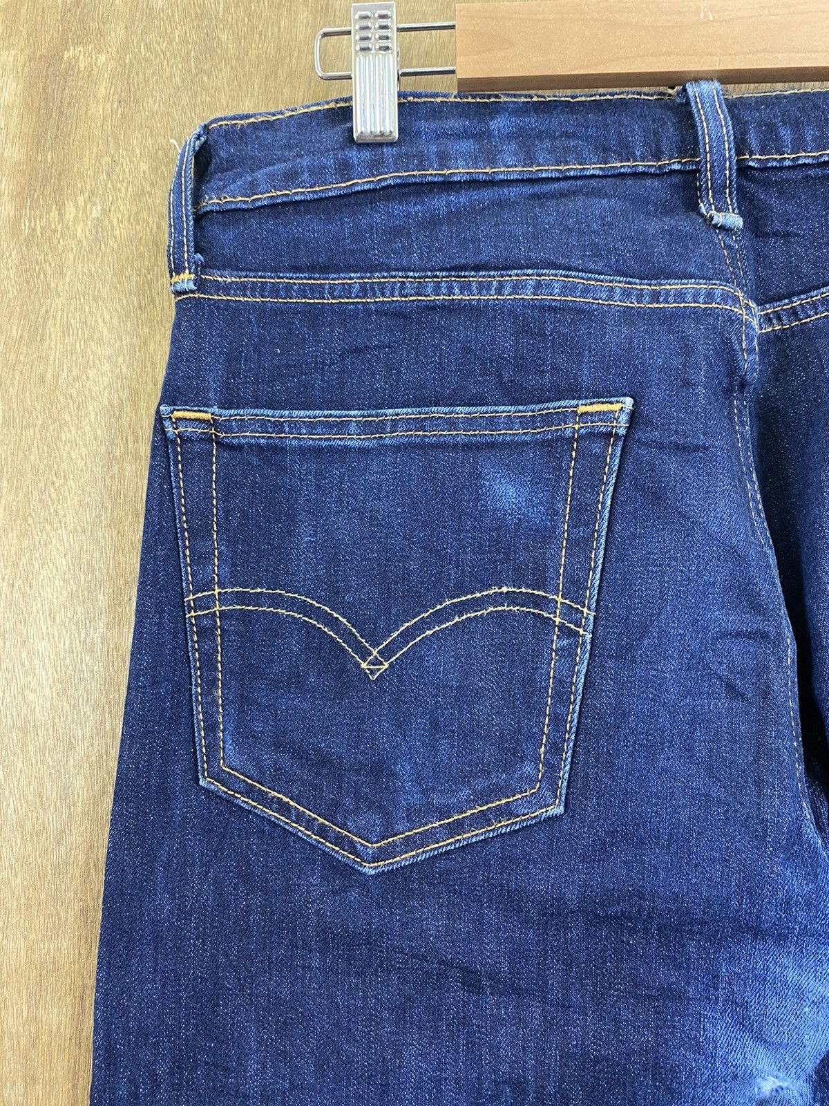 Levi's DLS 502 Levi’s Dark Blue Distressed Denim Pants #BB540 Size US 31 - 9 Thumbnail