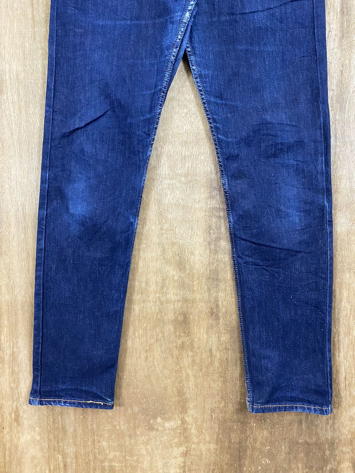 Levi's DLS 502 Levi’s Dark Blue Distressed Denim Pants #BB540 Size US 31 - 3 Thumbnail