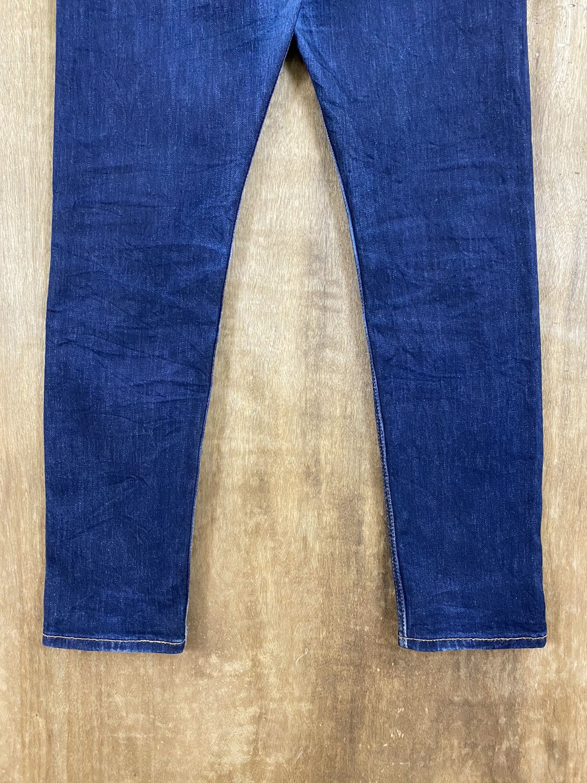 Levi's DLS 502 Levi’s Dark Blue Distressed Denim Pants #BB540 Size US 31 - 8 Thumbnail