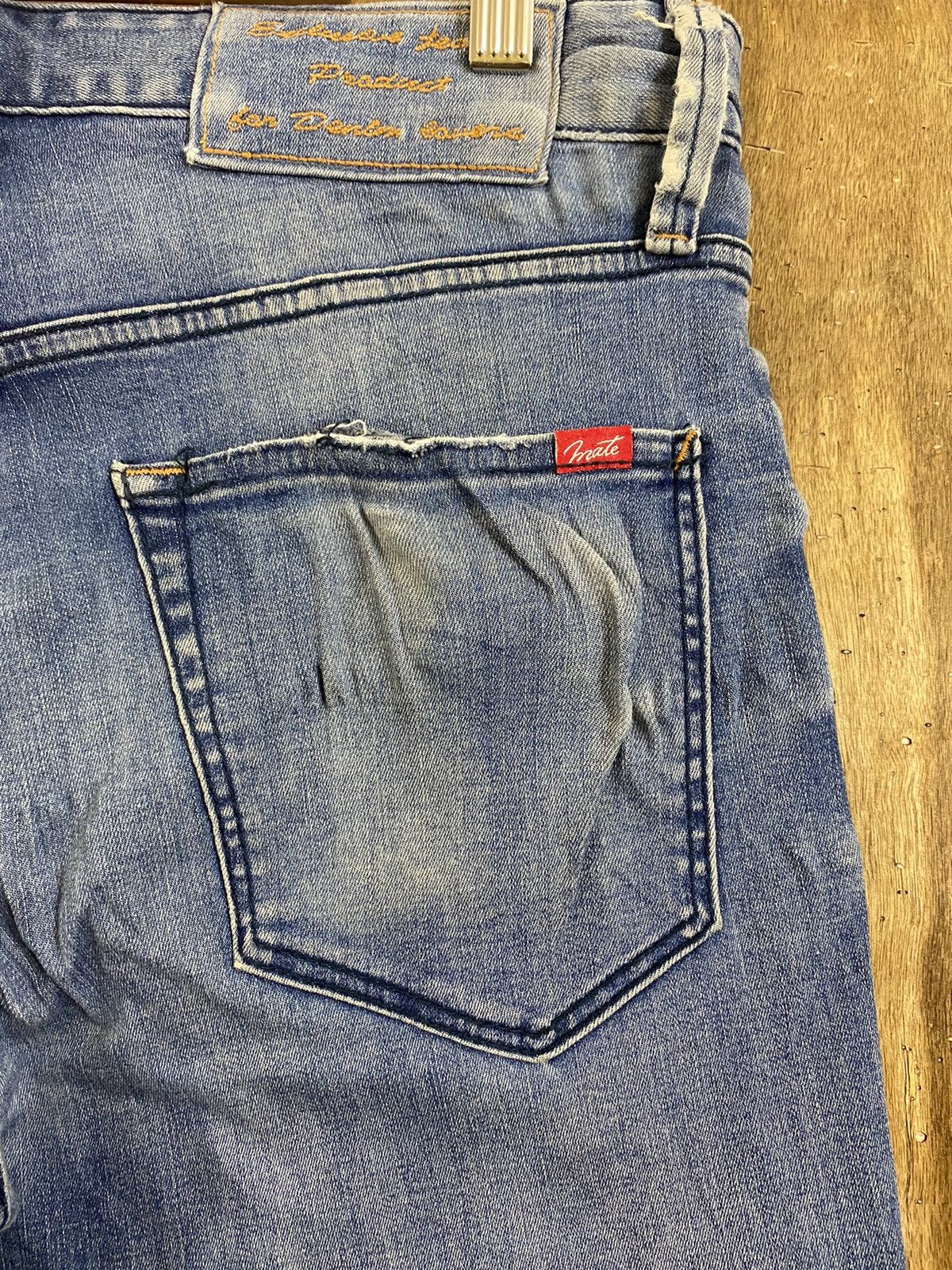 Japanese Brand Mate Union Blue Denim vintage japan Pants #B550 Size US 30 / EU 46 - 10 Thumbnail