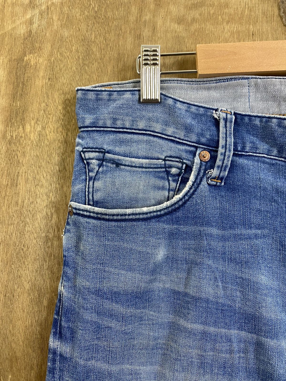 Japanese Brand Mate Union Blue Denim vintage japan Pants #B550 Size US 30 / EU 46 - 4 Thumbnail
