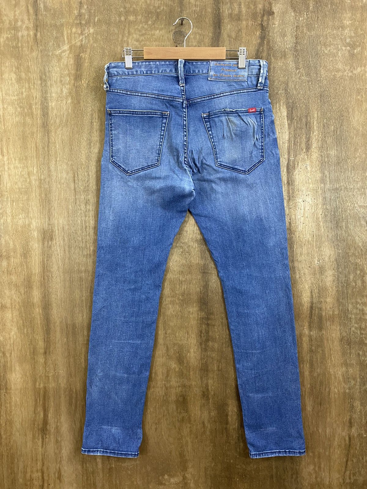 Japanese Brand Mate Union Blue Denim vintage japan Pants #B550 Size US 30 / EU 46 - 6 Thumbnail
