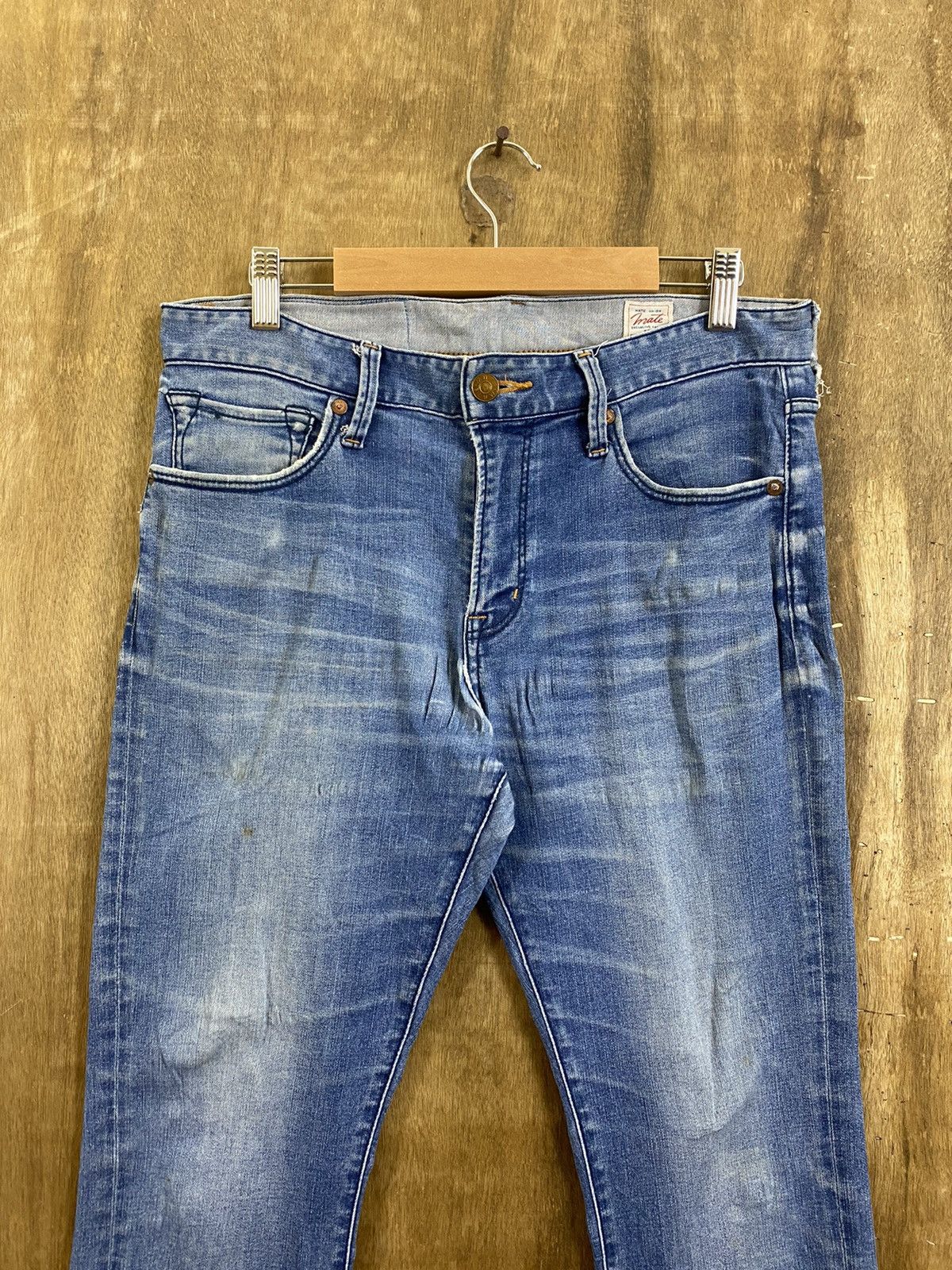 Japanese Brand Mate Union Blue Denim vintage japan Pants #B550 Size US 30 / EU 46 - 2 Thumbnail