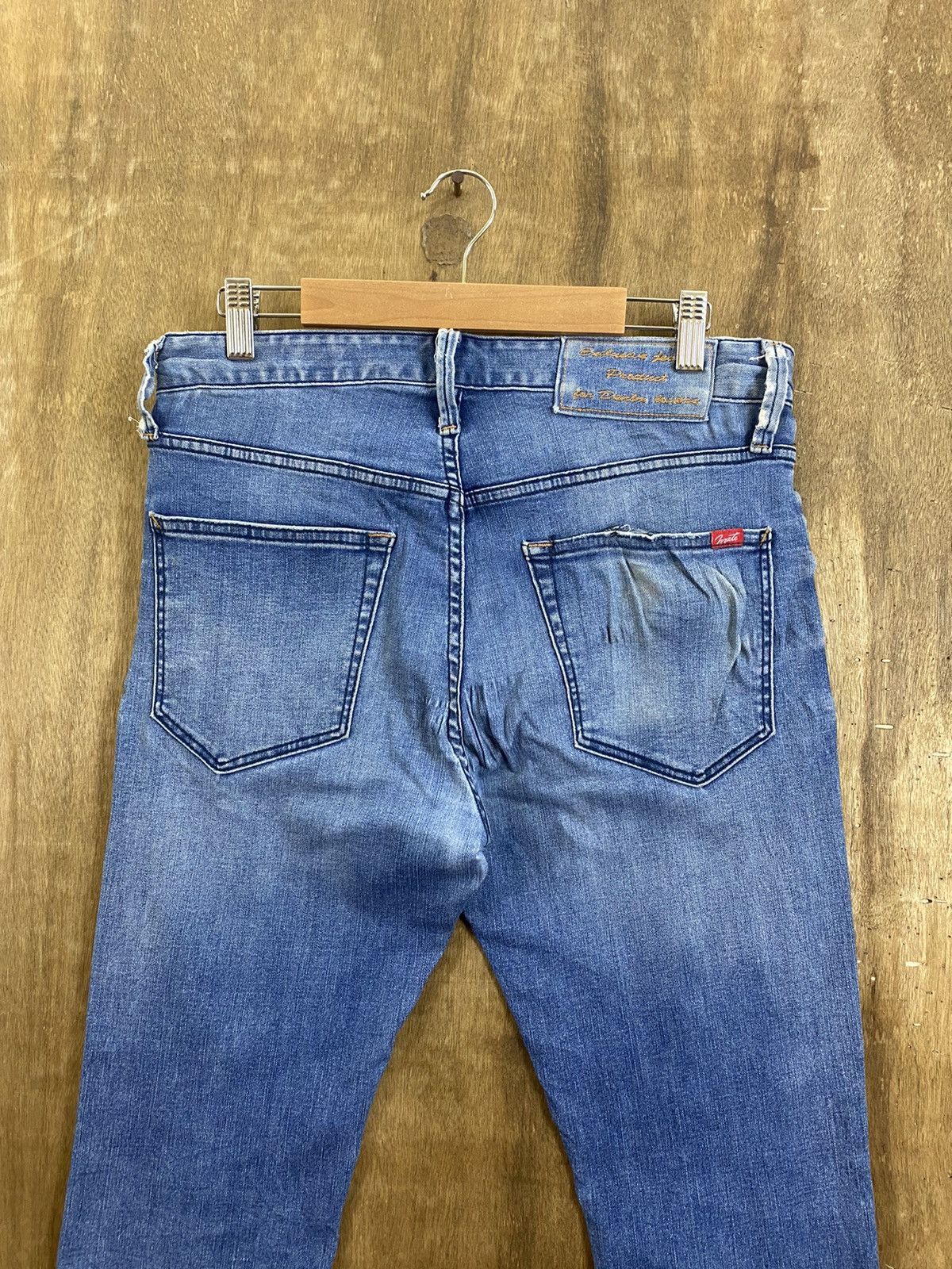 Japanese Brand Mate Union Blue Denim vintage japan Pants #B550 Size US 30 / EU 46 - 7 Thumbnail