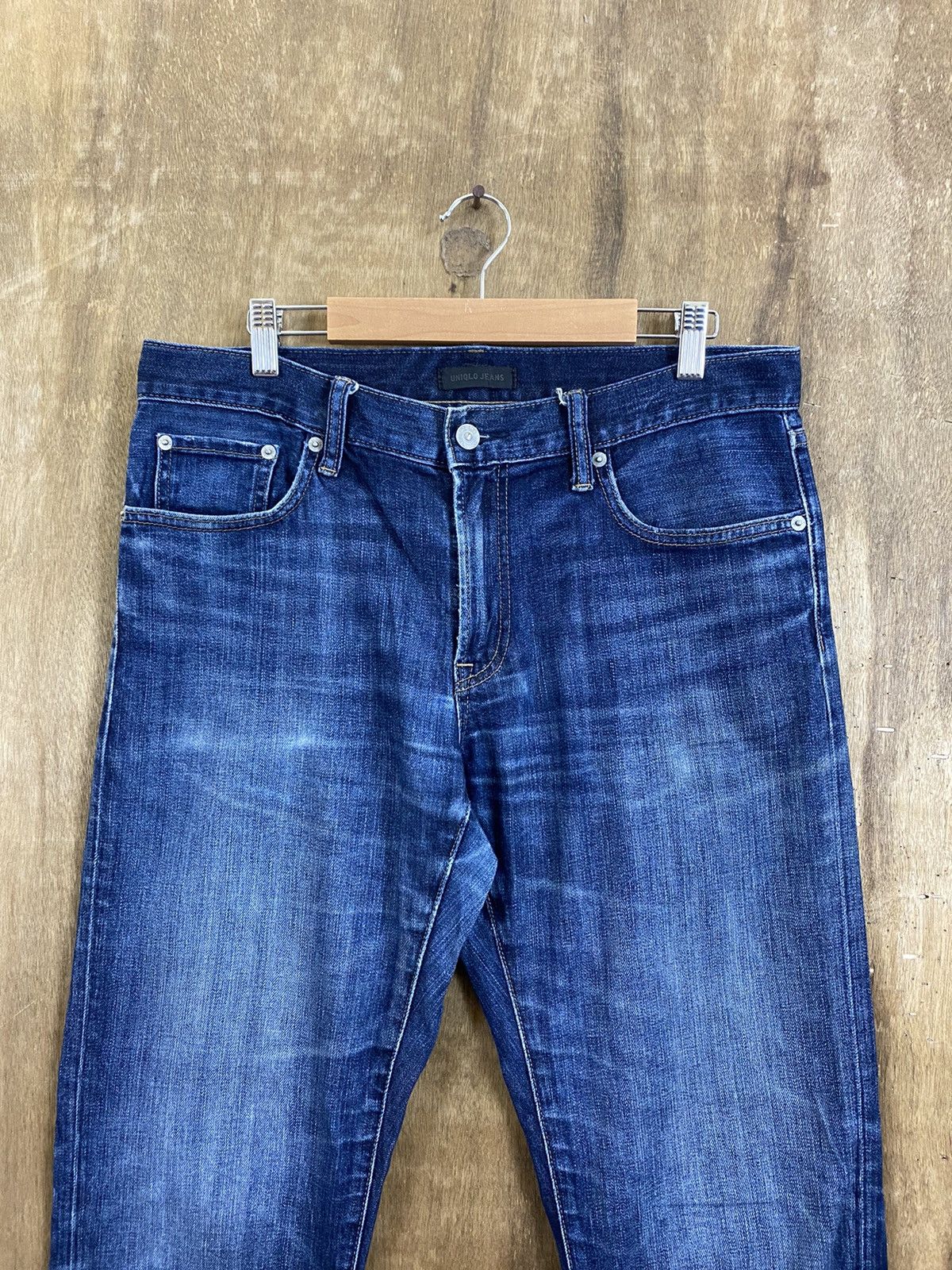 Japanese Brand Uniqlo Blue Denim Pants jeans japan #B553 Size US 32 / EU 48 - 2 Thumbnail