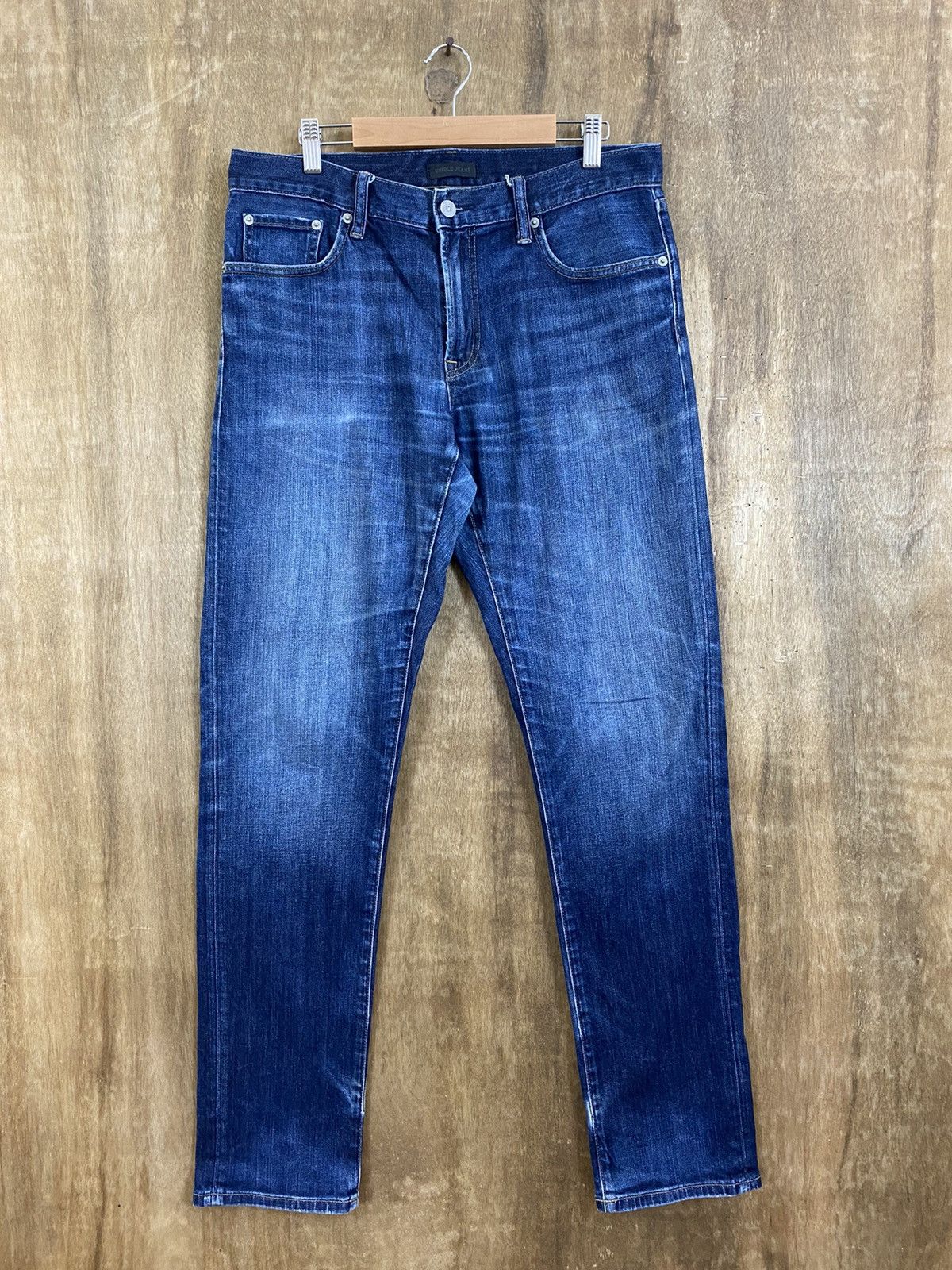 Japanese Brand Uniqlo Blue Denim Pants jeans japan #B553 Size US 32 / EU 48 - 1 Thumbnail
