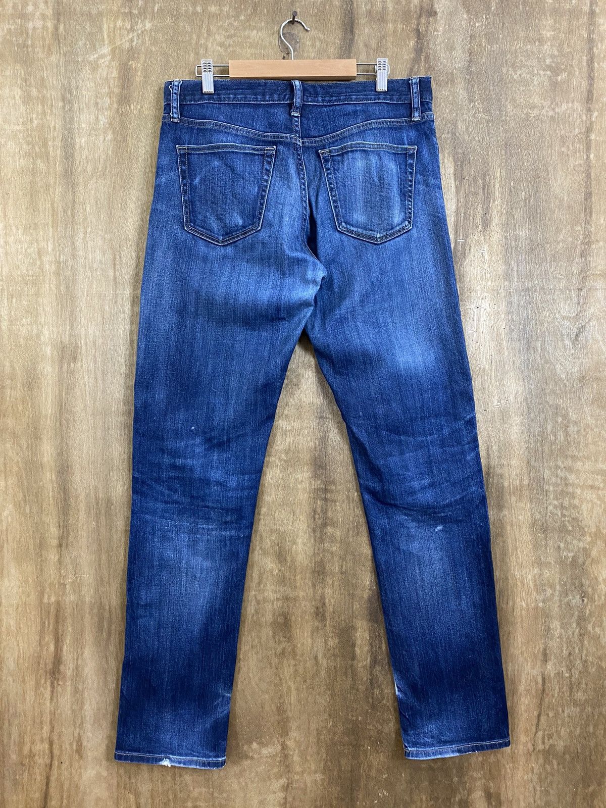 Japanese Brand Uniqlo Blue Denim Pants jeans japan #B553 Size US 32 / EU 48 - 6 Thumbnail