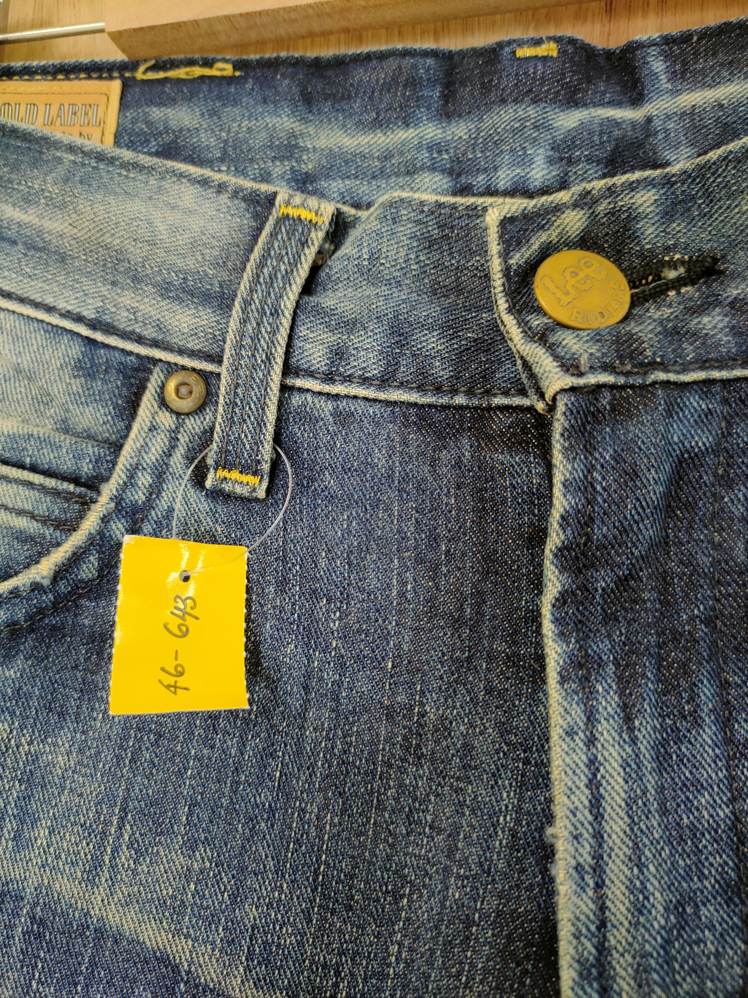Lee Lee Vintage distressed faded denim jeans #46-643 Size US 27 - 4 Thumbnail