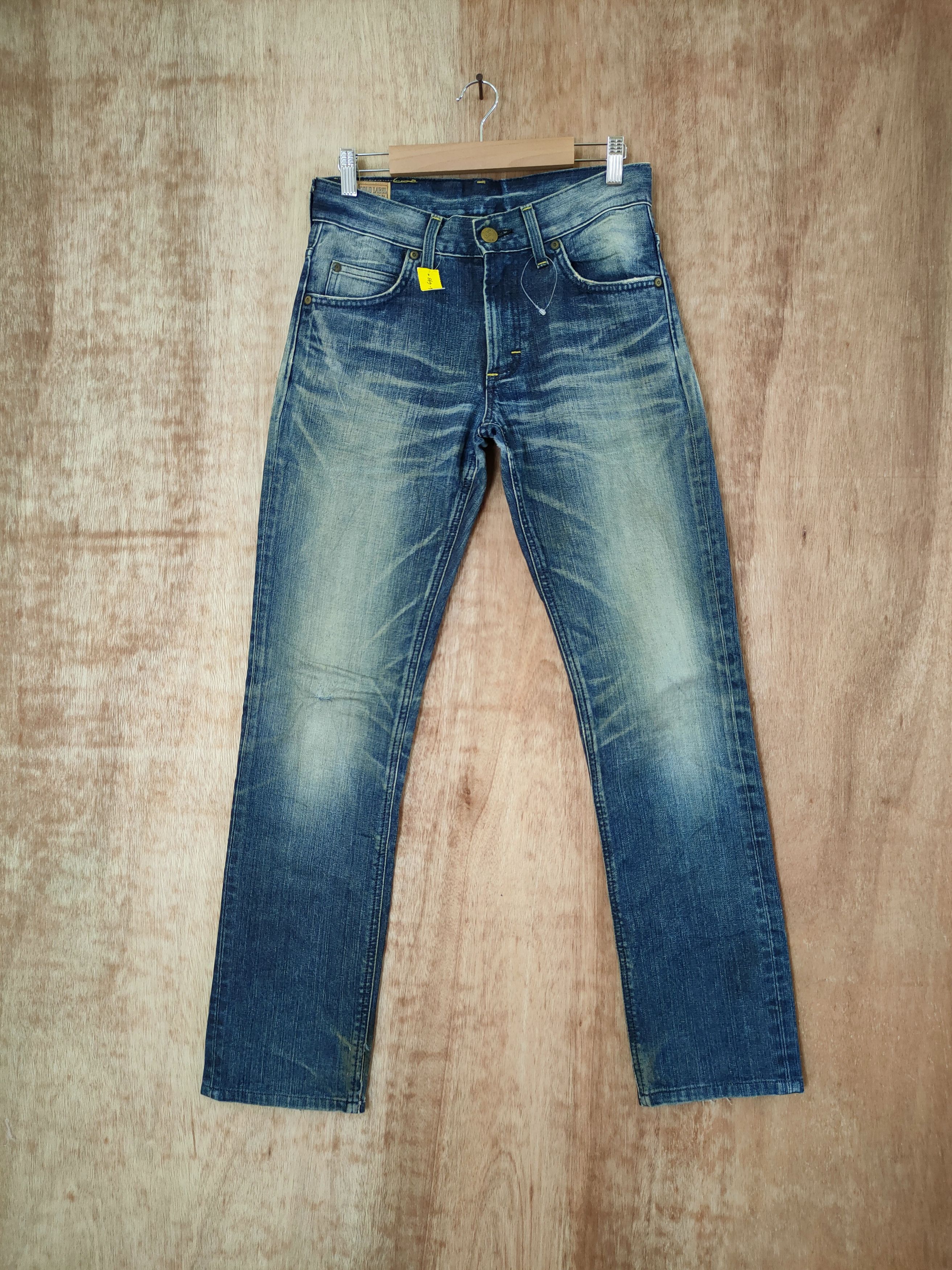 Lee Lee Vintage distressed faded denim jeans #46-643 Size US 27 - 1 Thumbnail