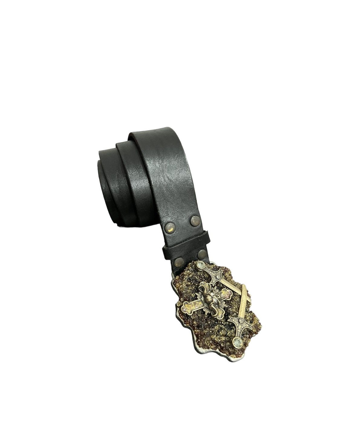 Leather × Seditionaries × Vintage Vintage Sept 22 Punk Rock Style Leather Buckle Belts Size ONE SIZE - 1 Thumbnail