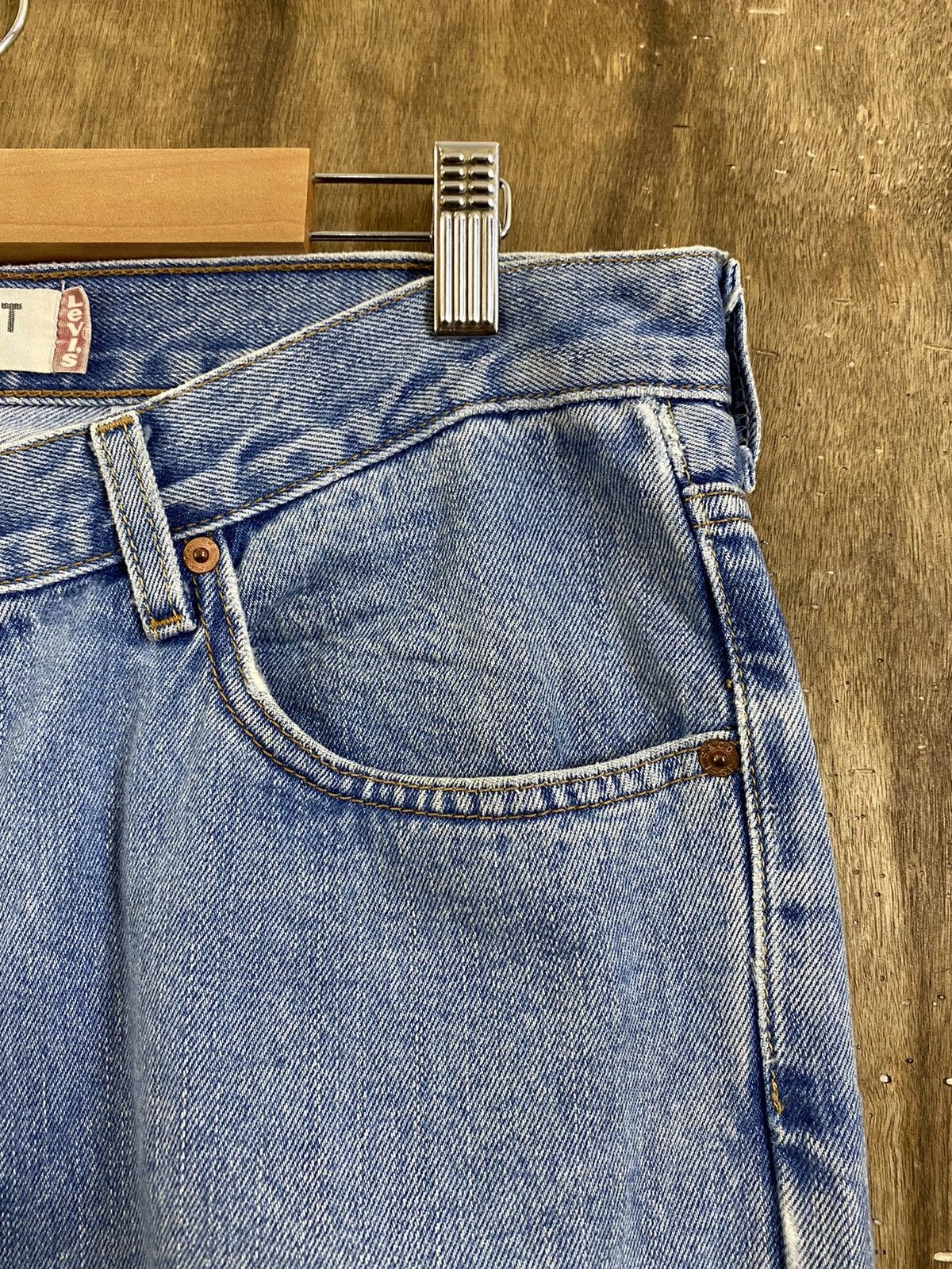 Levi's DLS 550 Levi’s Blue Distressed Denim Pants #BB543 Size US 34 / EU 50 - 5 Thumbnail
