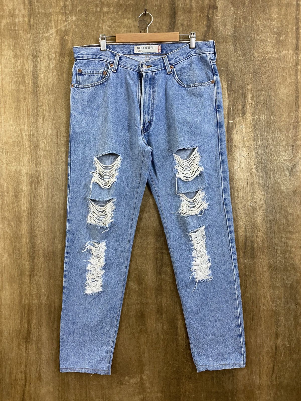 DLS 550 Levi’s Blue Distressed Denim Pants #BB543