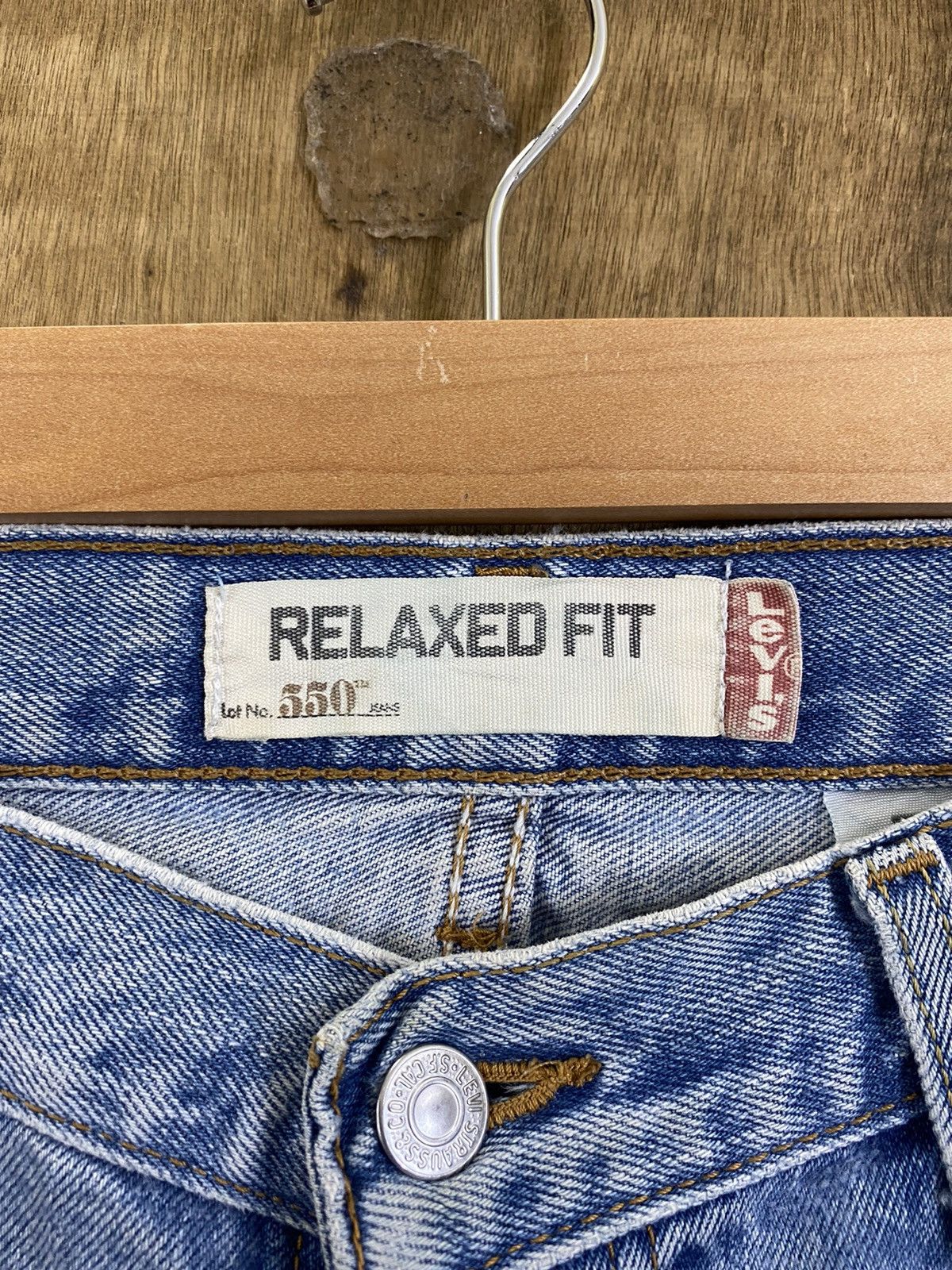Levi's DLS 550 Levi’s Blue Distressed Denim Pants #BB543 Size US 34 / EU 50 - 15 Thumbnail