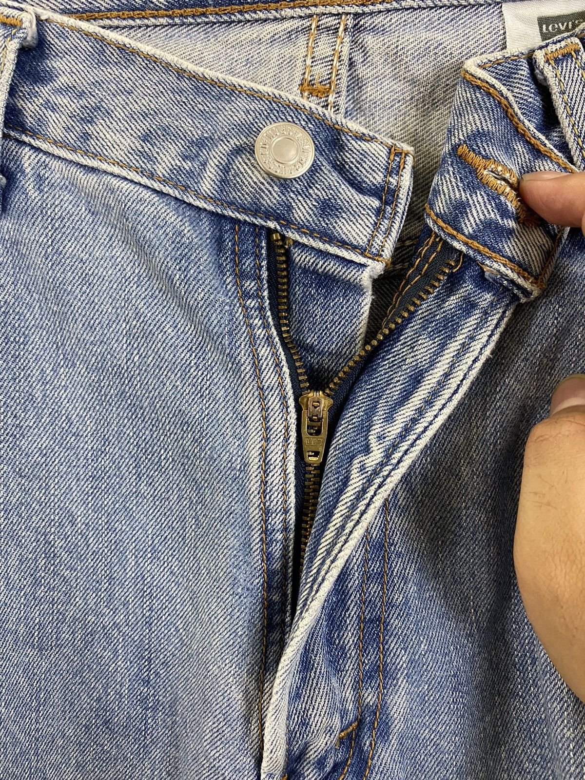 Levi's DLS 550 Levi’s Blue Distressed Denim Pants #BB543 Size US 34 / EU 50 - 16 Thumbnail