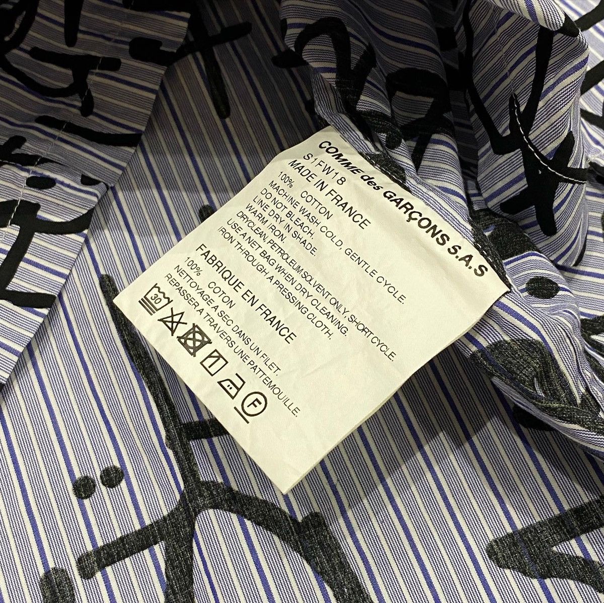 Comme des Garcons SHIRT × Supreme Supreme x Comme des Garçons Shirt Graphic S/S Shirt Size US XL / EU 56 / 4 - 6 Thumbnail