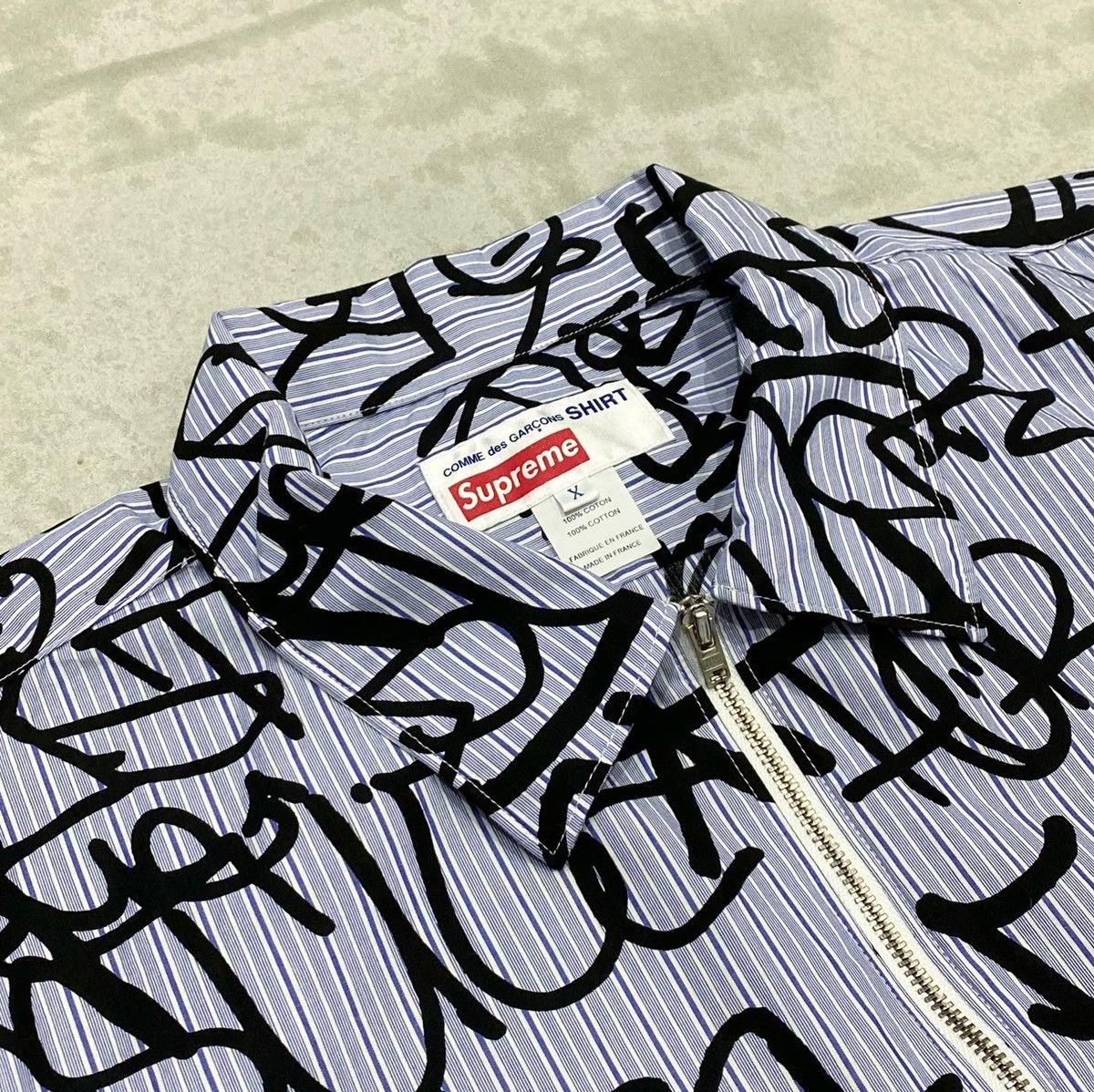Comme des Garcons SHIRT × Supreme Supreme x Comme des Garçons Shirt Graphic S/S Shirt Size US XL / EU 56 / 4 - 4 Thumbnail