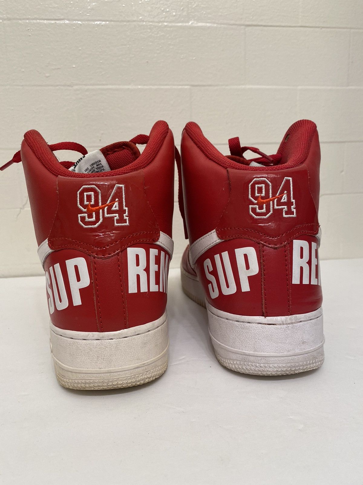 Nike × Supreme Supreme x Air Force 1 High SP Red 2014 Size US 10 / EU 43 - 3 Thumbnail