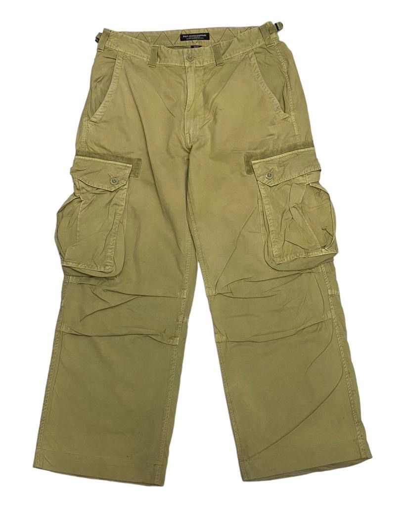 Polo Ralph Lauren × Ralph Lauren RARE🔥POLO RALPH LAUREN MULTI POCKET MILITARY CARGO PANTS Size US 33 - 1 Thumbnail