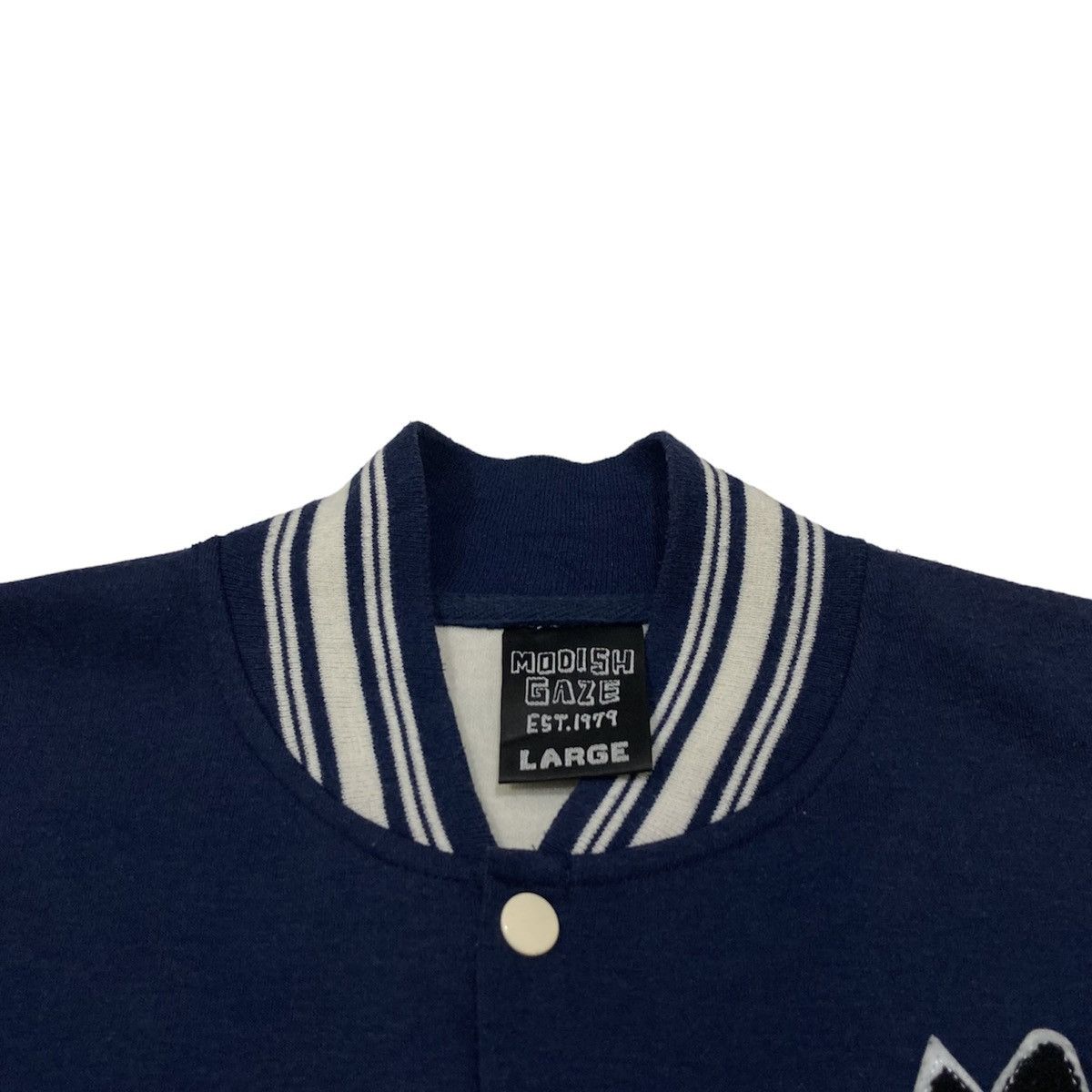 Beauty Beast 🇯🇵 MODISH GAZE EMBROIDERED SKATEBOARDING VARSITY JACKET Size US L / EU 52-54 / 3 - 7 Thumbnail