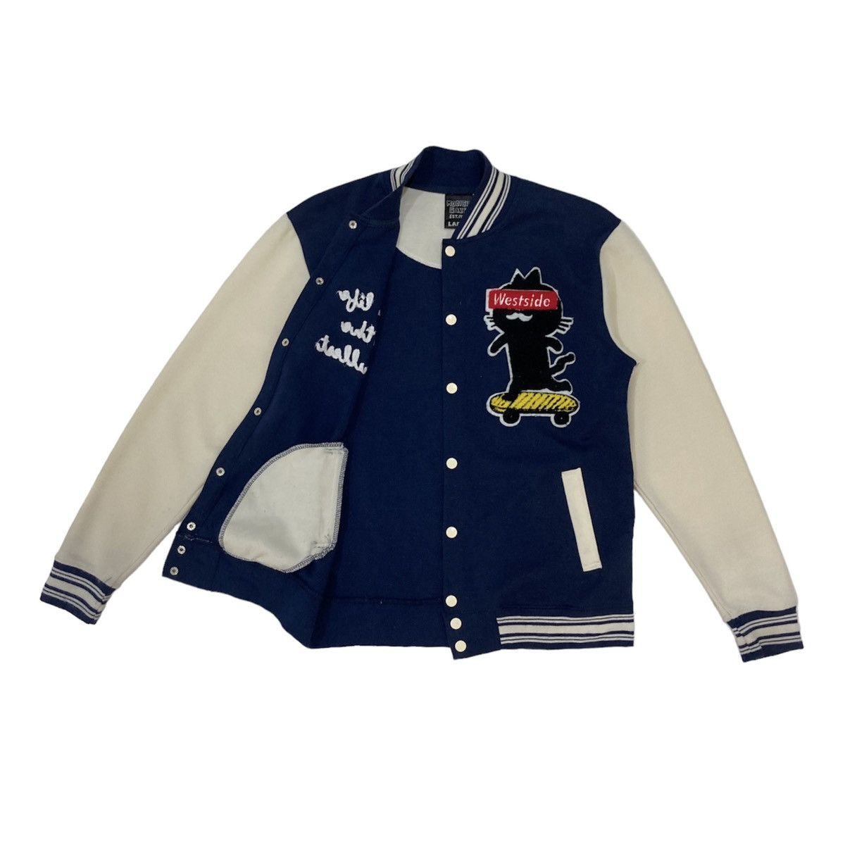 Beauty Beast 🇯🇵 MODISH GAZE EMBROIDERED SKATEBOARDING VARSITY JACKET Size US L / EU 52-54 / 3 - 3 Thumbnail