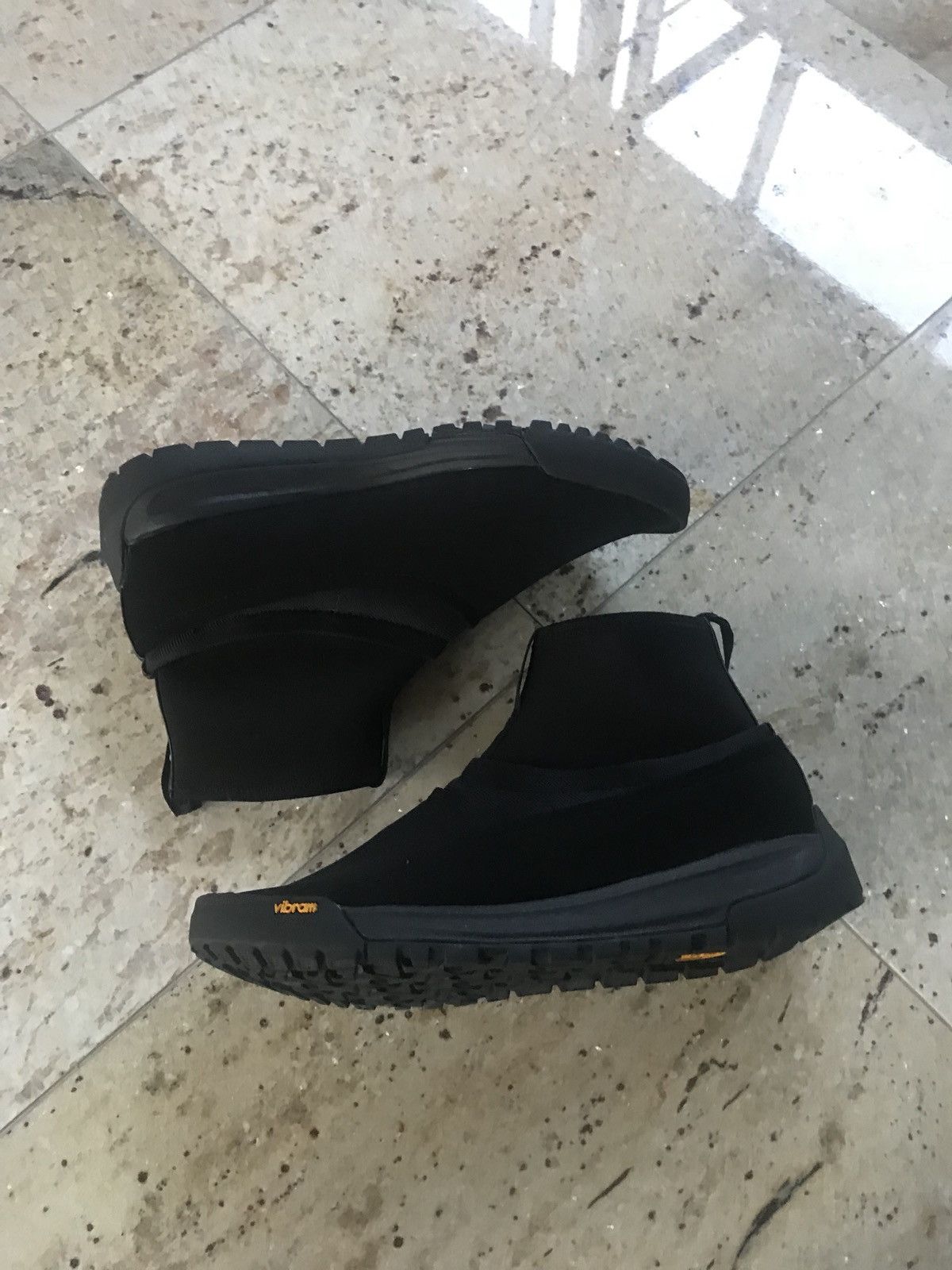 N.Hoolywood × Vibram N.Hoolywood x Vibram Black Weather Proof Shoe Size US 7.5 / EU 40-41 - 1 Thumbnail
