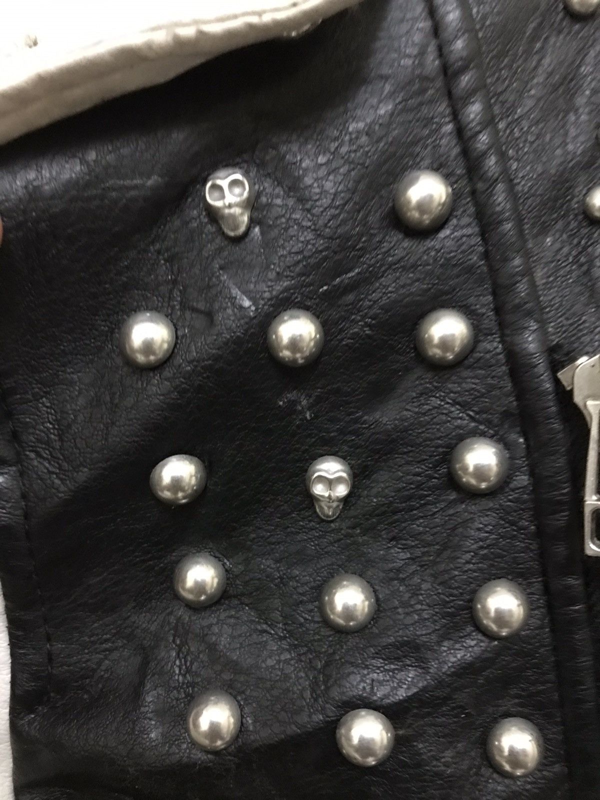 Seditionaries × Vintage Vintage Zara Spiked Punk Skin Head Leather Jacket Size US M / EU 48-50 / 2 - 12 Thumbnail