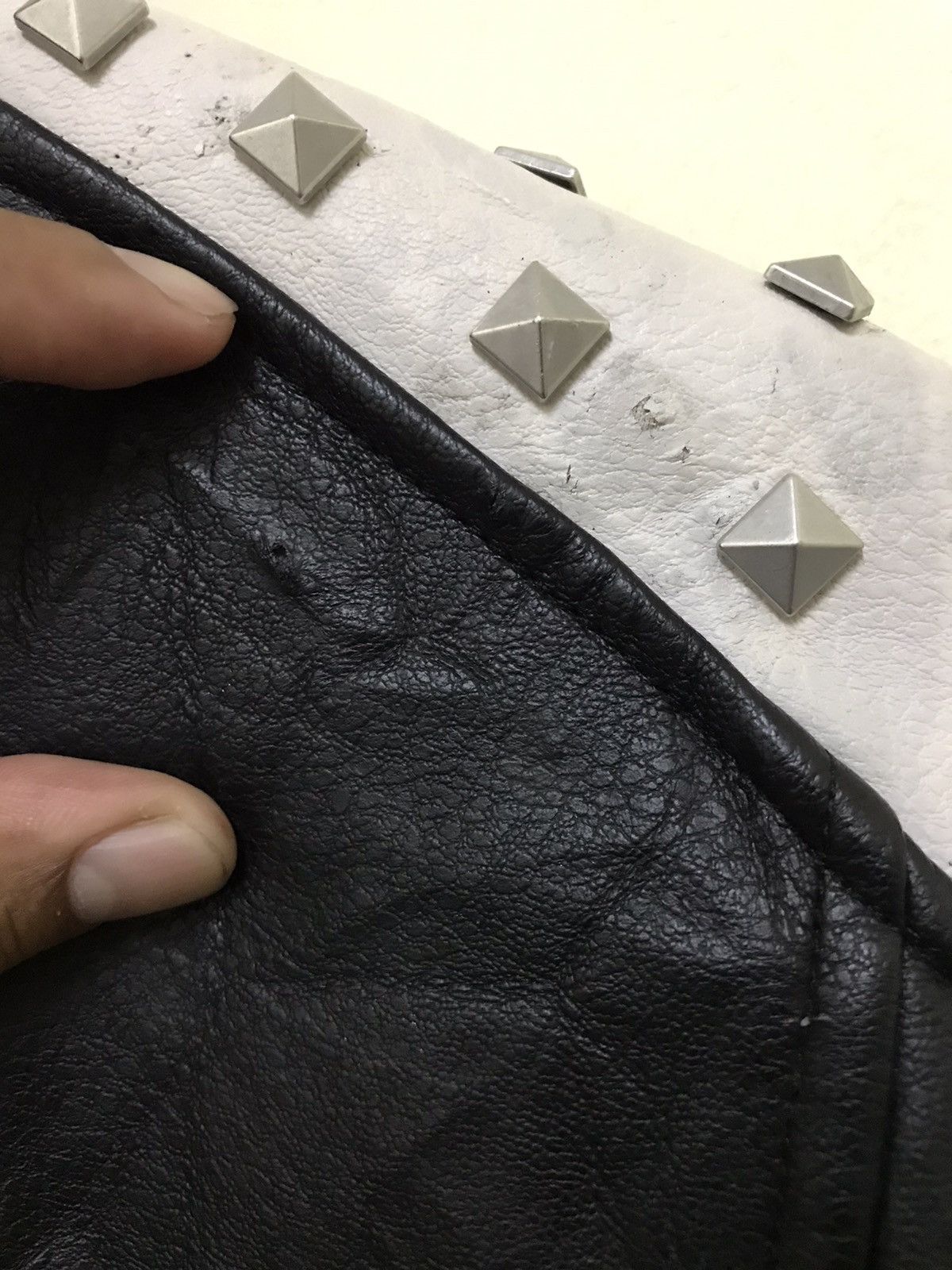 Seditionaries × Vintage Vintage Zara Spiked Punk Skin Head Leather Jacket Size US M / EU 48-50 / 2 - 16 Thumbnail